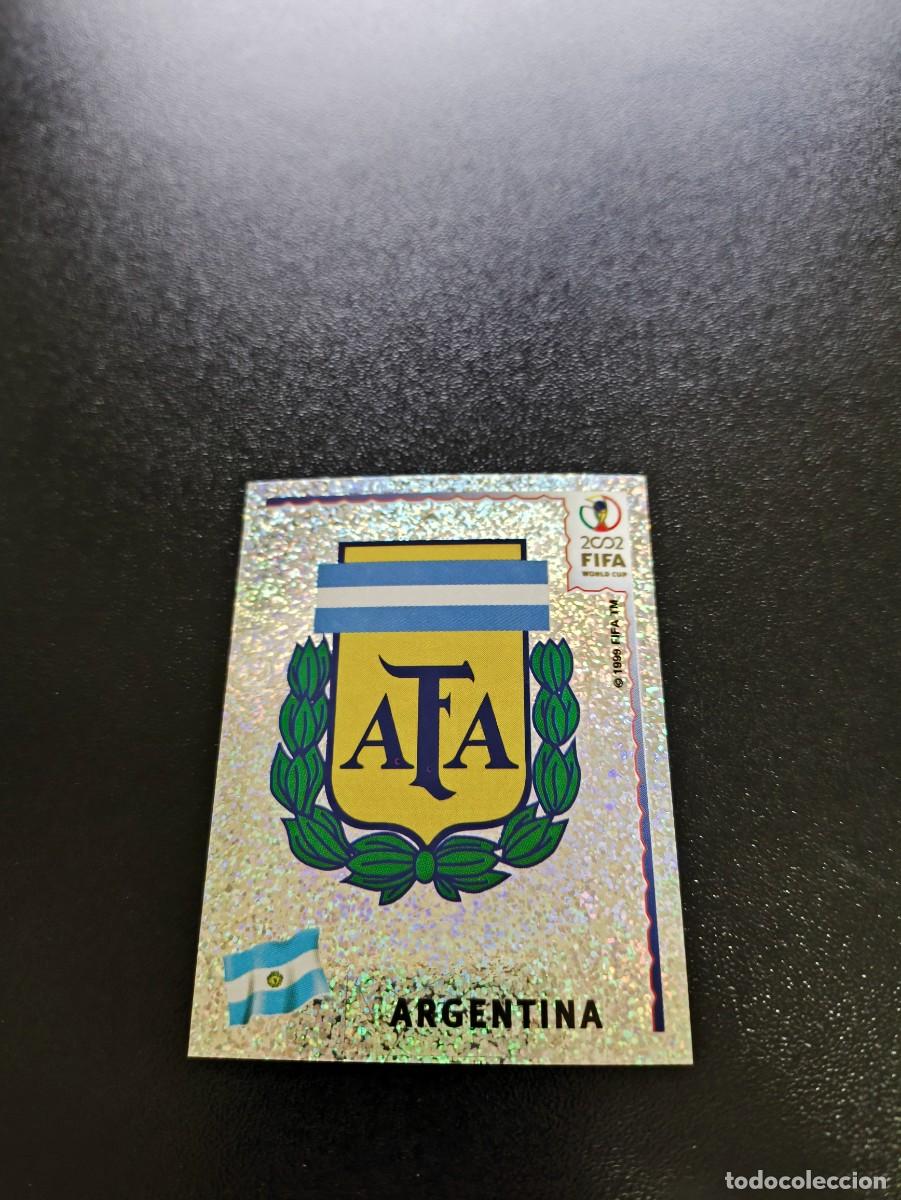 Cromos de F&uacute;tbol: 386 ESCUDO EMBLEMA ARGENTINA SIN PEGAR PANINI FIFA WORLD CUP MUNDIAL KOREA 2002