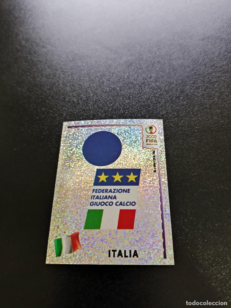 Cromos de F&uacute;tbol: 458 ESCUDO EMBLEMA ITALIA ITALY SIN PEGAR PANINI FIFA WORLD CUP MUNDIAL KOREA 2002