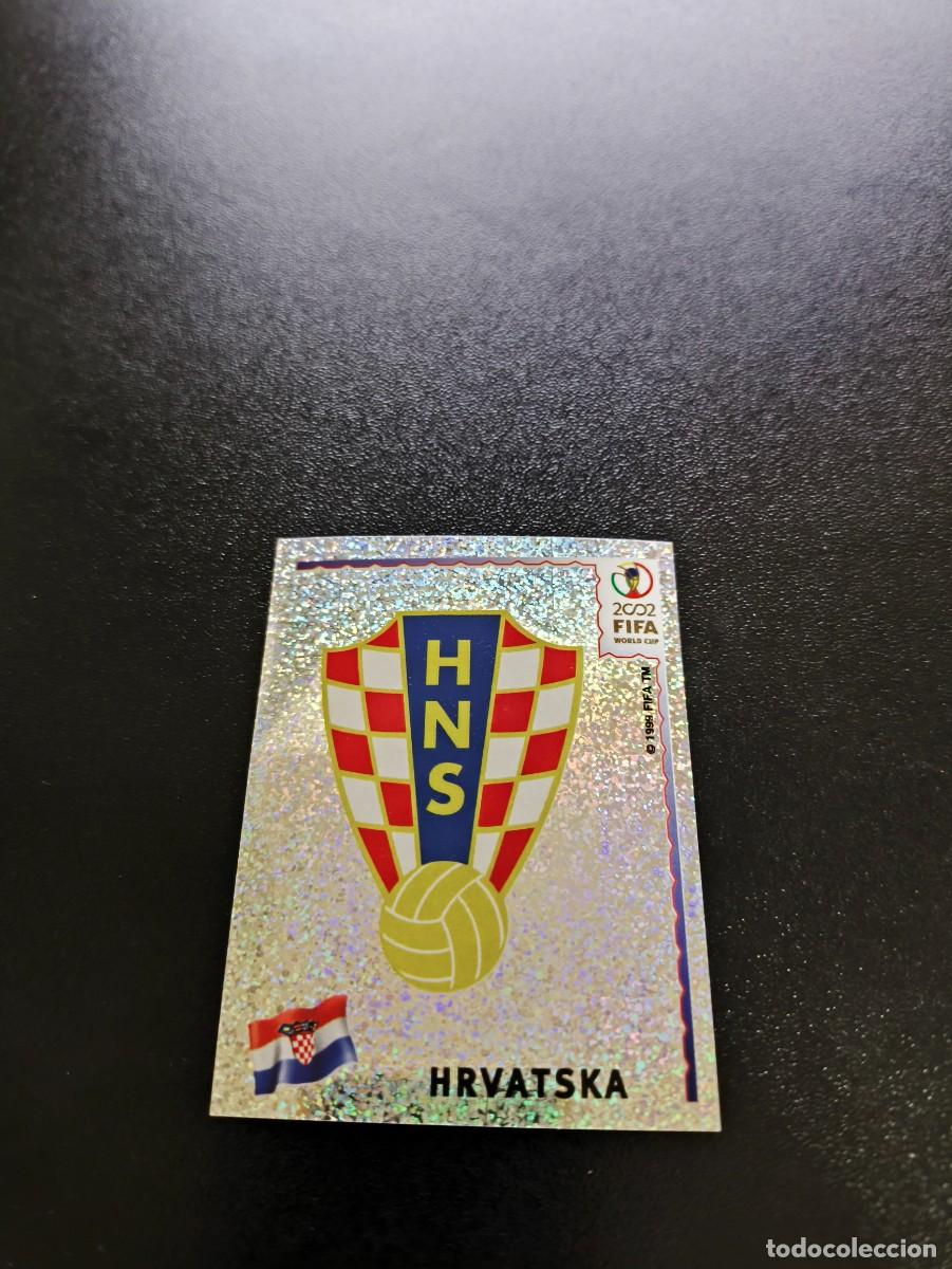 Cromos de F&uacute;tbol: 476 ESCUDO EMBLEMA CROACIA CROATIA SIN PEGAR PANINI FIFA WORLD CUP MUNDIAL KOREA 2002