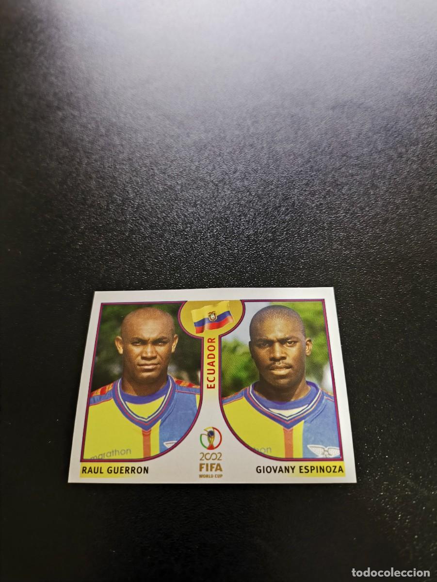 Cromos de F&uacute;tbol: 515 Raul Guerron/Giovany Espinoza ECUADOR SIN PEGAR PANINI FIFA WORLD CUP MUNDIAL KOREA 2002