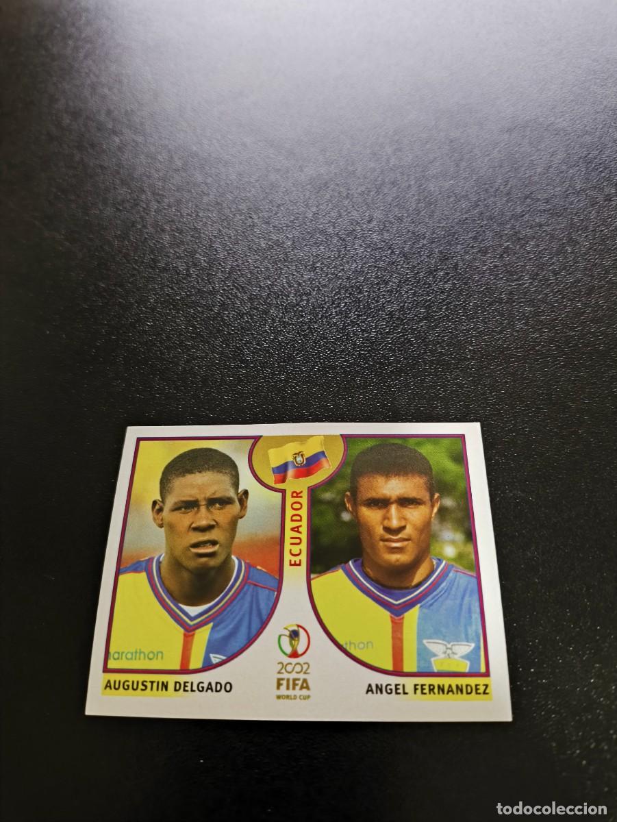 Cromos de F&uacute;tbol: 520 Agustin Delgado/Angel Fernandez ECUADOR SIN PEGAR PANINI FIFA WORLD CUP MUNDIAL KOREA 2002