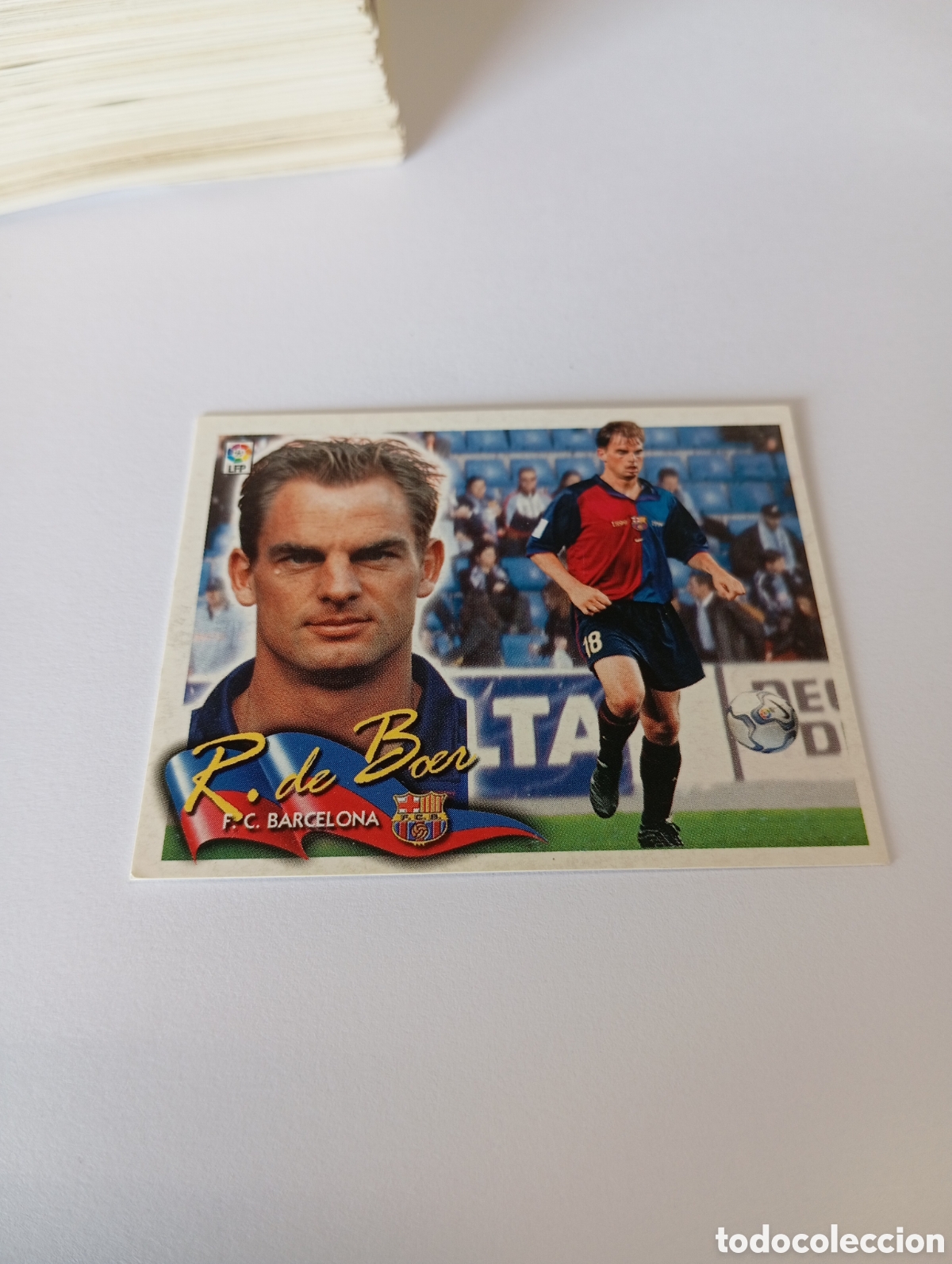 Cromos de F&uacute;tbol: RONALD DE BOER Barcelona LIGA ESTE 2000 2001 PANINI 00 01 NUEVO SIN PEGAR