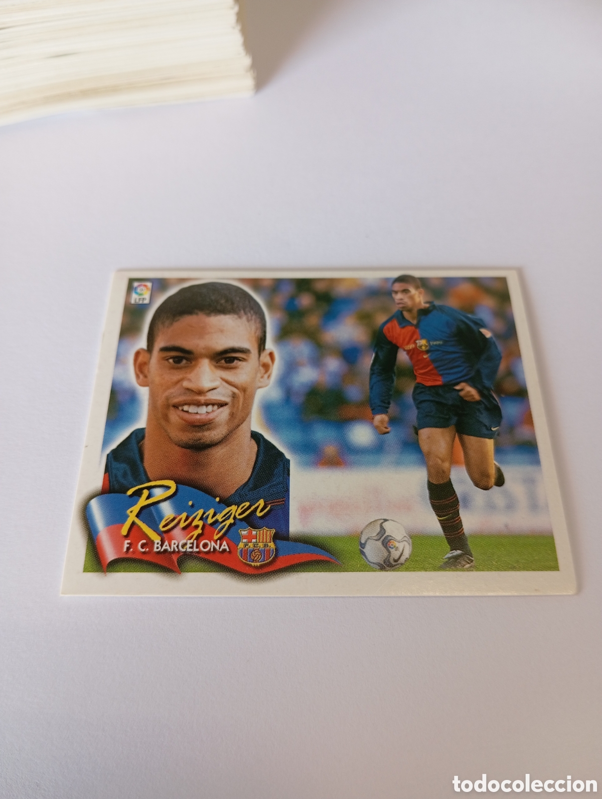 Cromos de F&uacute;tbol: REIZIGER Barcelona LIGA ESTE 2000 2001 PANINI 00 01 NUEVO SIN PEGAR