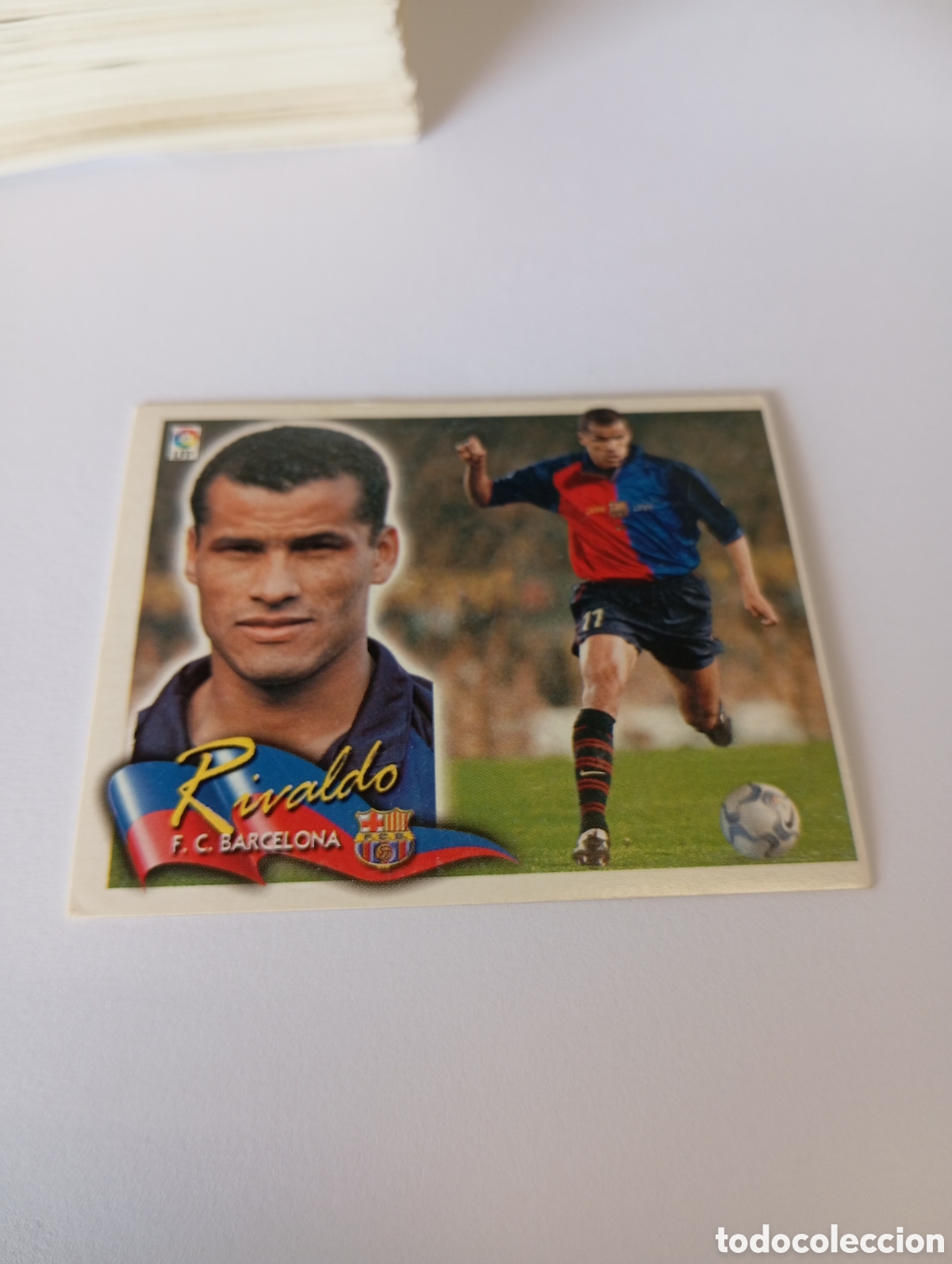 Cromos de F&uacute;tbol: RIVALDO Barcelona LIGA ESTE 2000 2001 PANINI 00 01 NUEVO SIN PEGAR