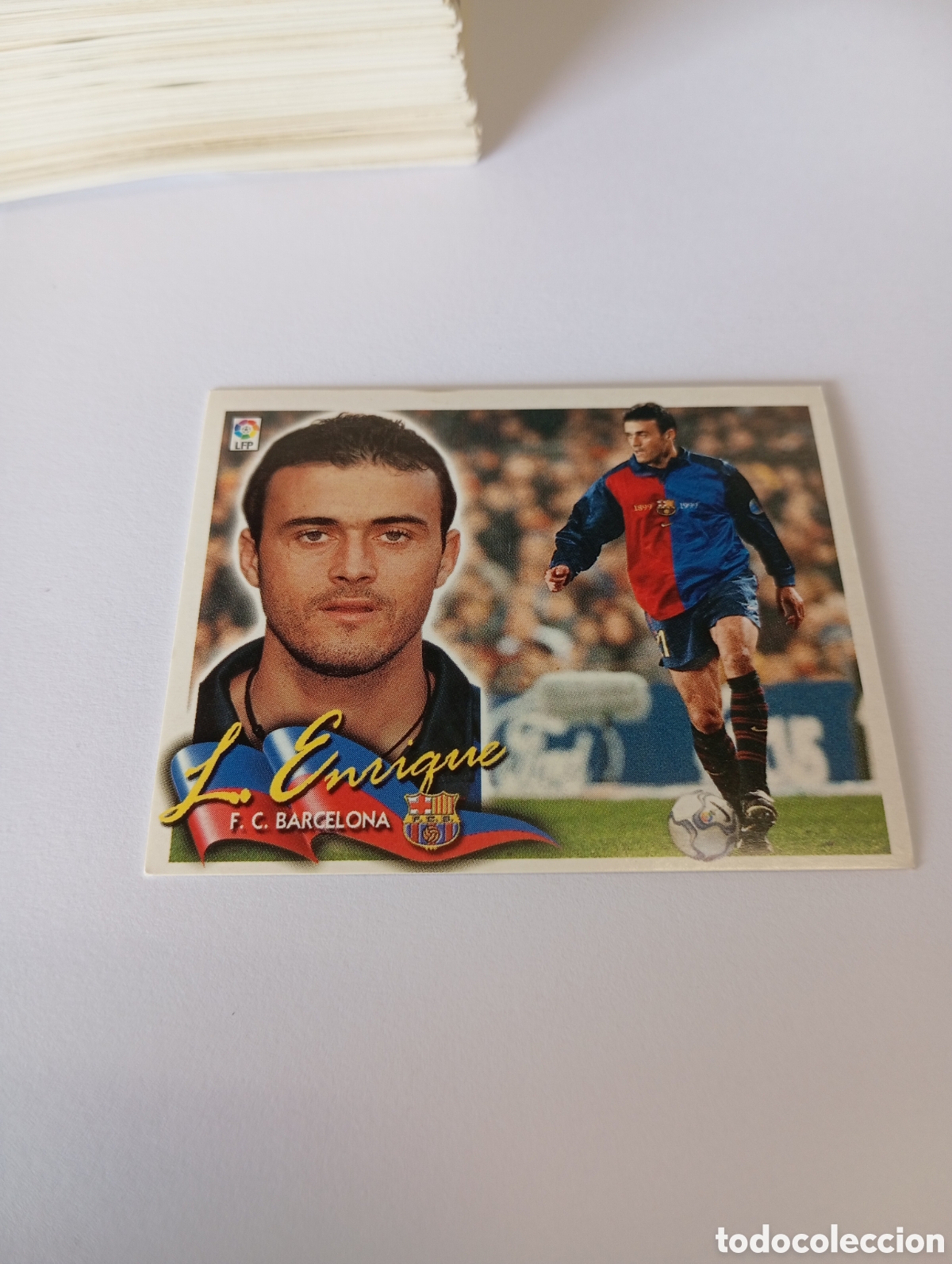 Cromos de F&uacute;tbol: LUIS ENRIQUE Barcelona LIGA ESTE 2000 2001 PANINI 00 01 NUEVO SIN PEGAR