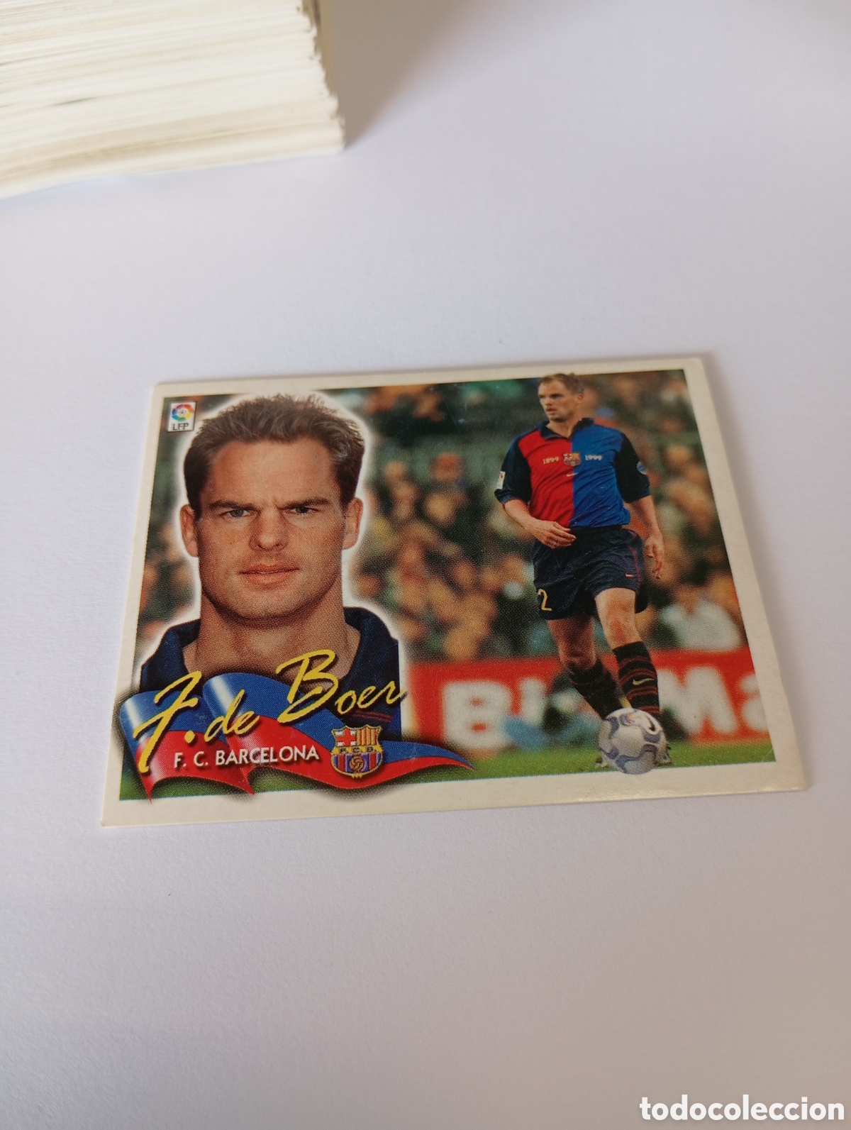 Cromos de F&uacute;tbol: FRANK DE BOER Barcelona LIGA ESTE 2000 2001 PANINI 00 01 NUEVO SIN PEGAR