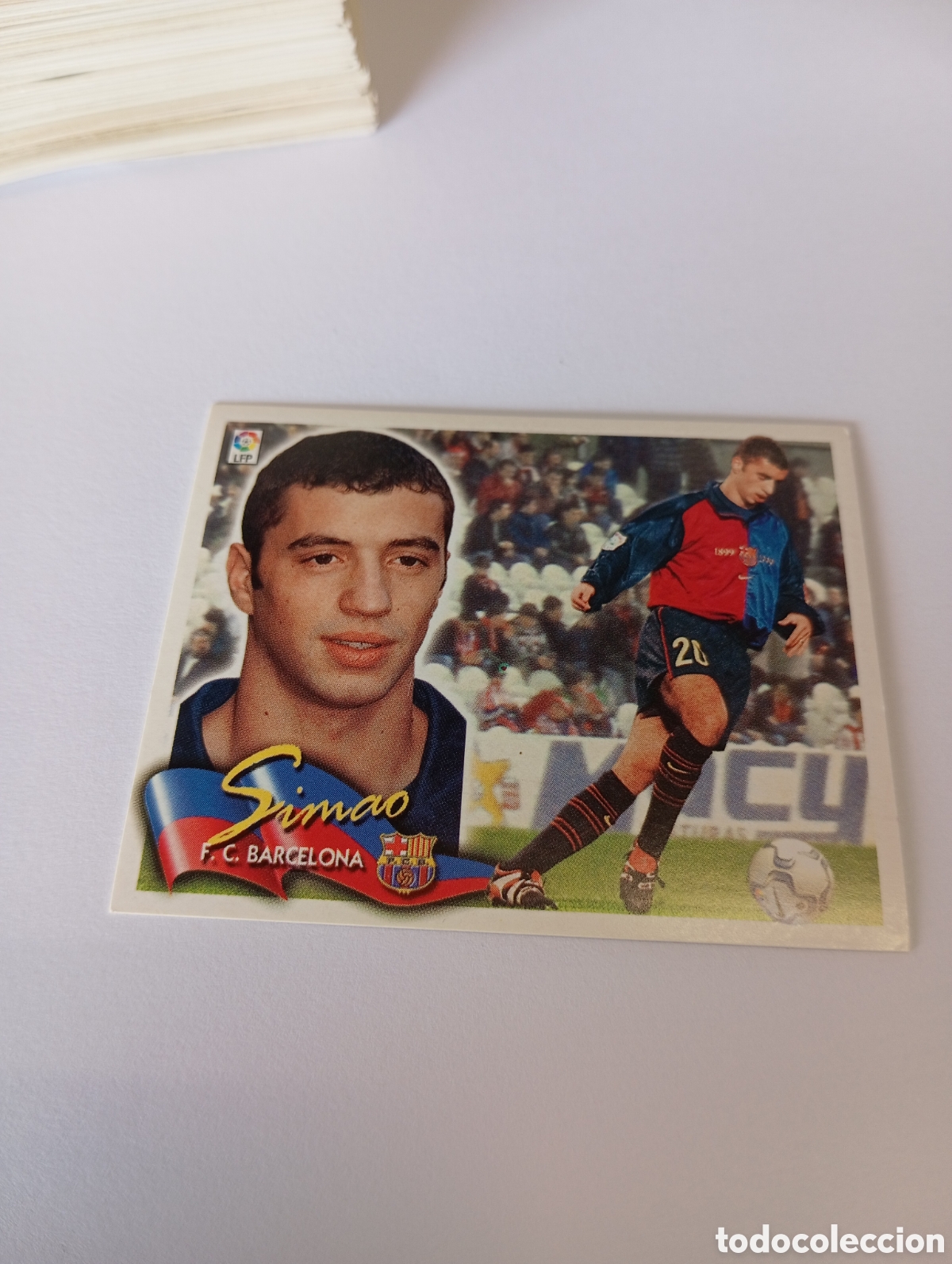 Cromos de F&uacute;tbol: SIMAO Barcelona LIGA ESTE 2000 2001 PANINI 00 01 NUEVO SIN PEGAR
