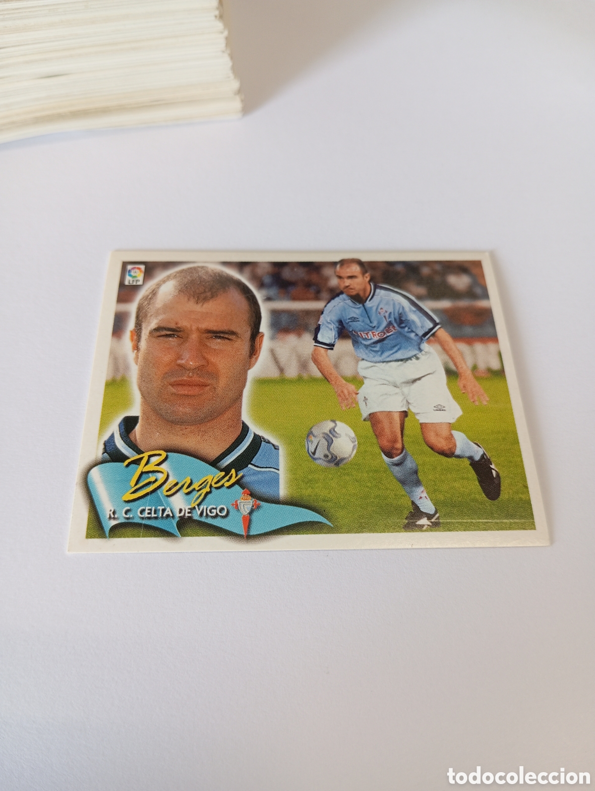 Cromos de F&uacute;tbol: BERGES Celta LIGA ESTE 2000 2001 PANINI 00 01 NUEVO SIN PEGAR