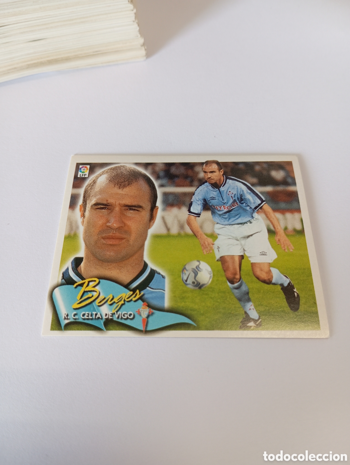 Cromos de F&uacute;tbol: BERGES Celta LIGA ESTE 2000 2001 PANINI 00 01 NUEVO SIN PEGAR