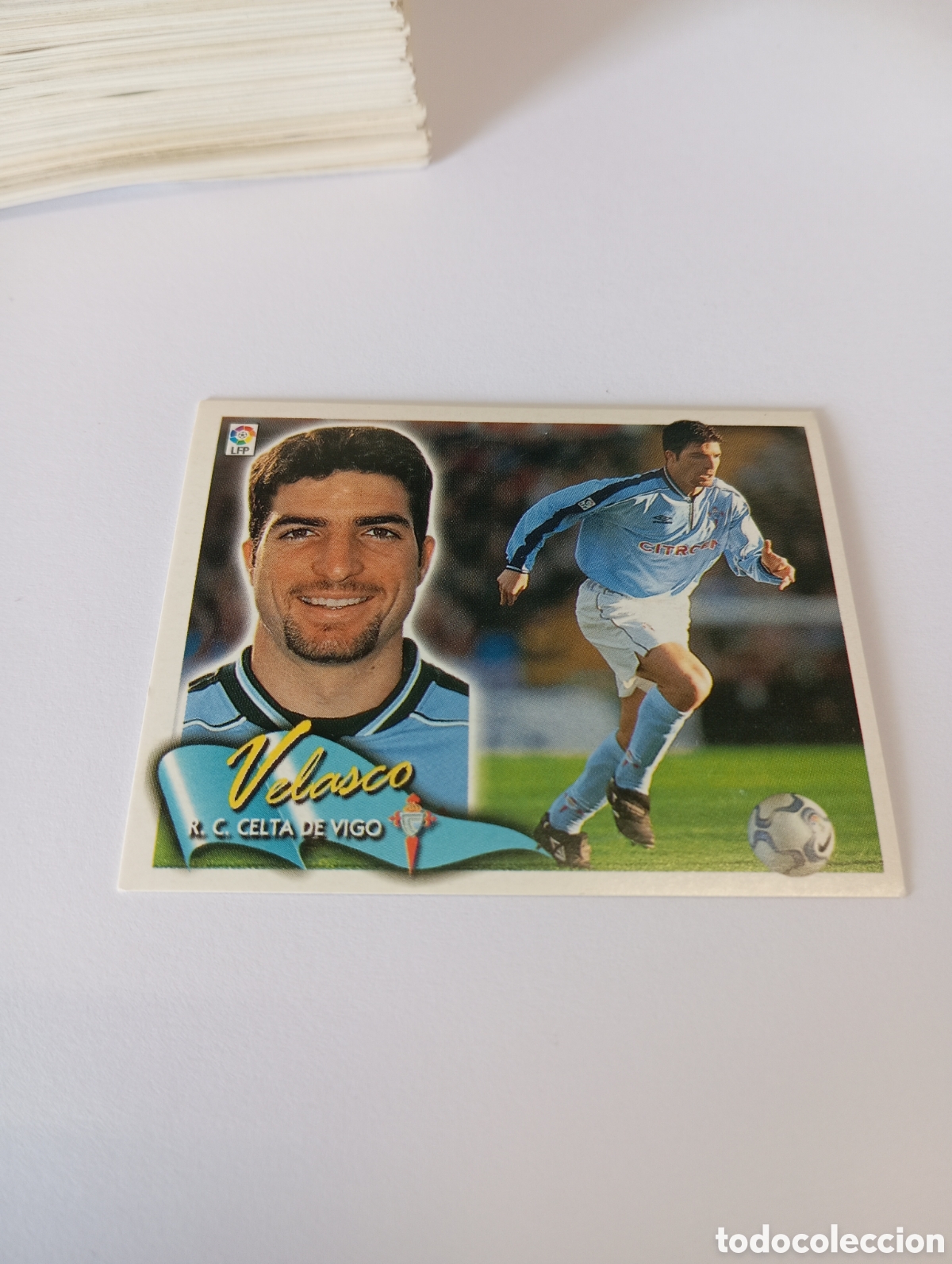 Cromos de F&uacute;tbol: VELASCO Celta LIGA ESTE 2000 2001 PANINI 00 01 NUEVO SIN PEGAR