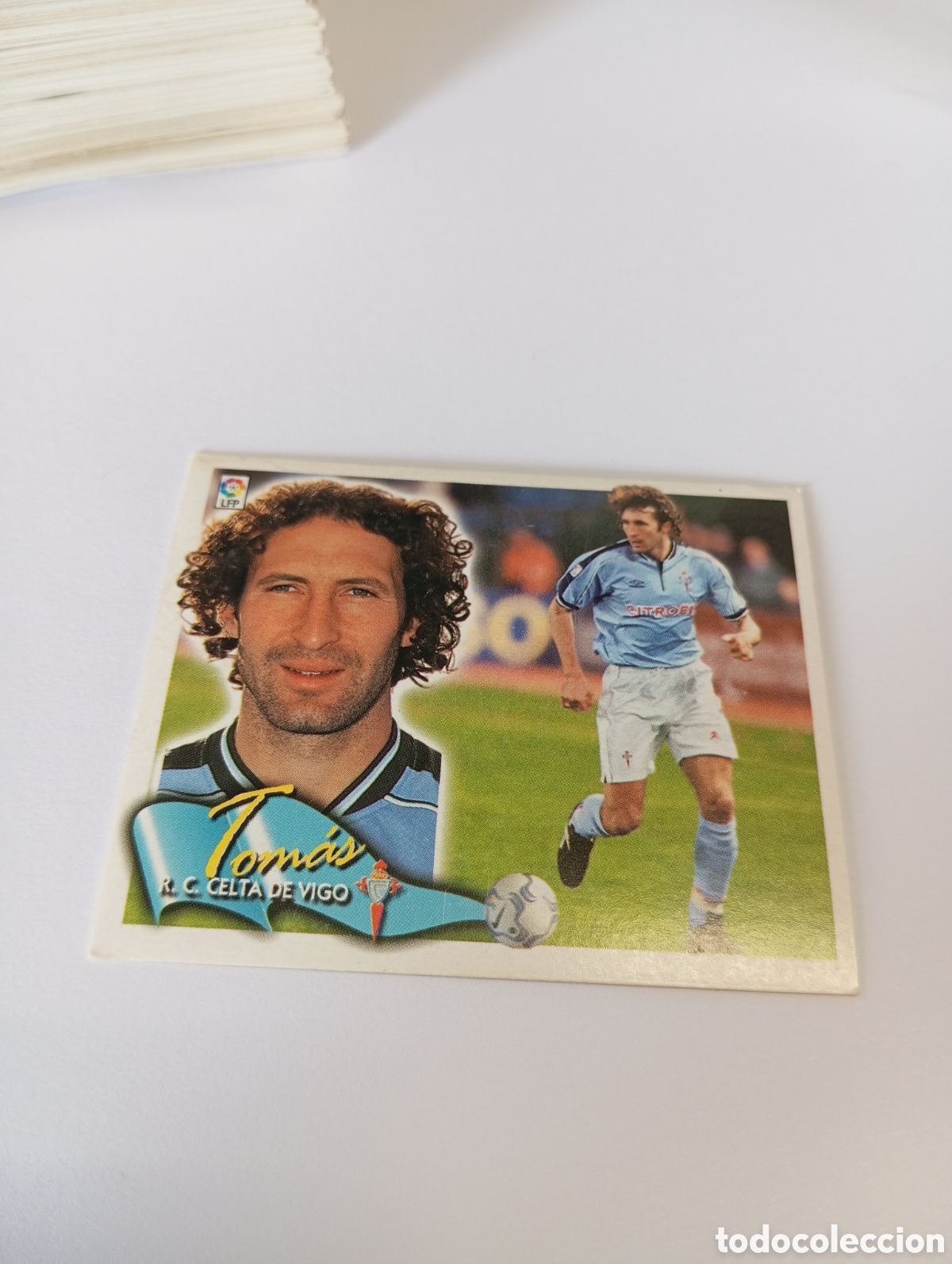 Cromos de F&uacute;tbol: TOM&Aacute;S Celta LIGA ESTE 2000 2001 PANINI 00 01 NUEVO SIN PEGAR