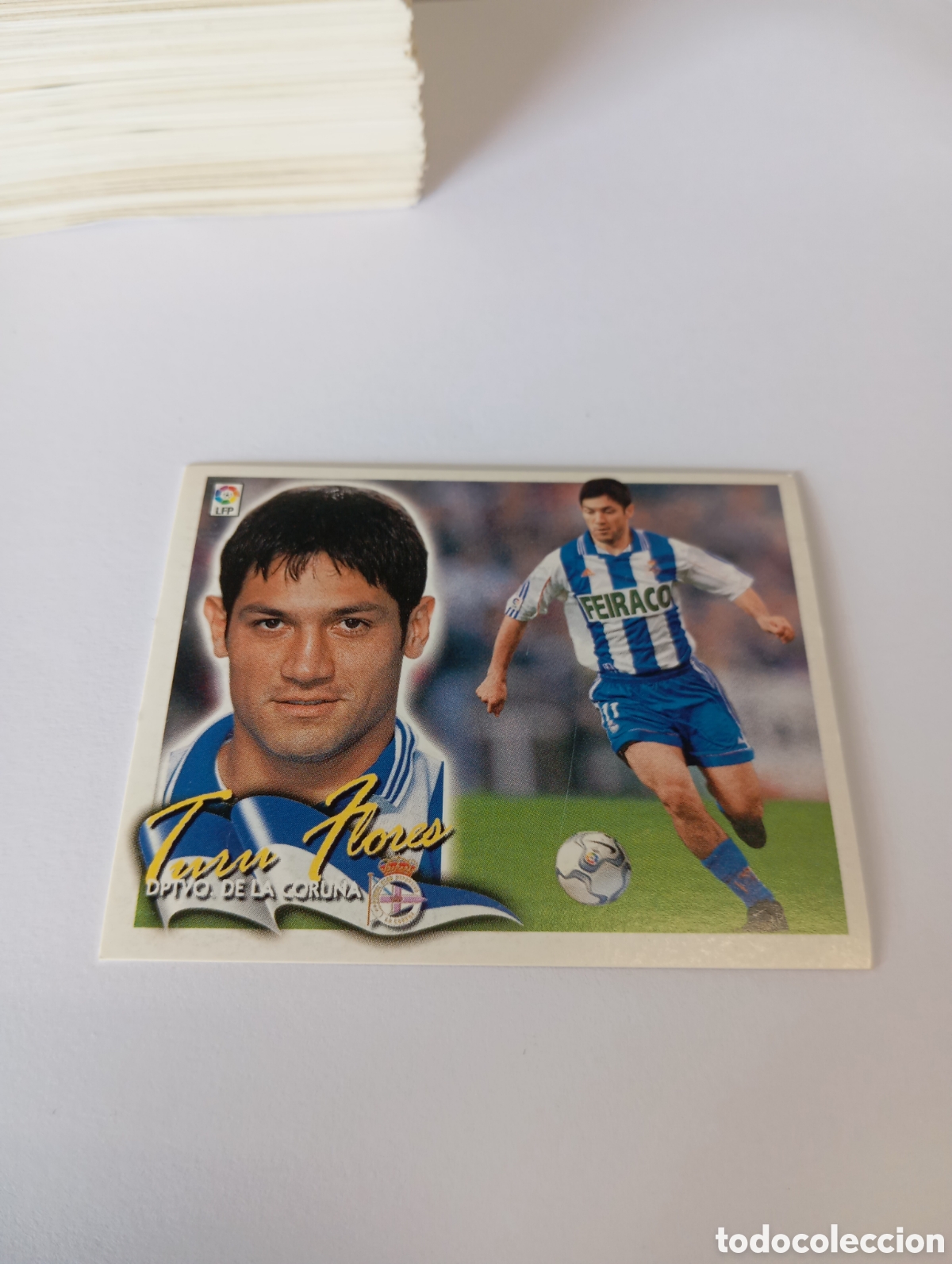 Cromos de F&uacute;tbol: TURU FLORES Deportivo LIGA ESTE 2000 2001 PANINI 00 01 NUEVO SIN PEGAR