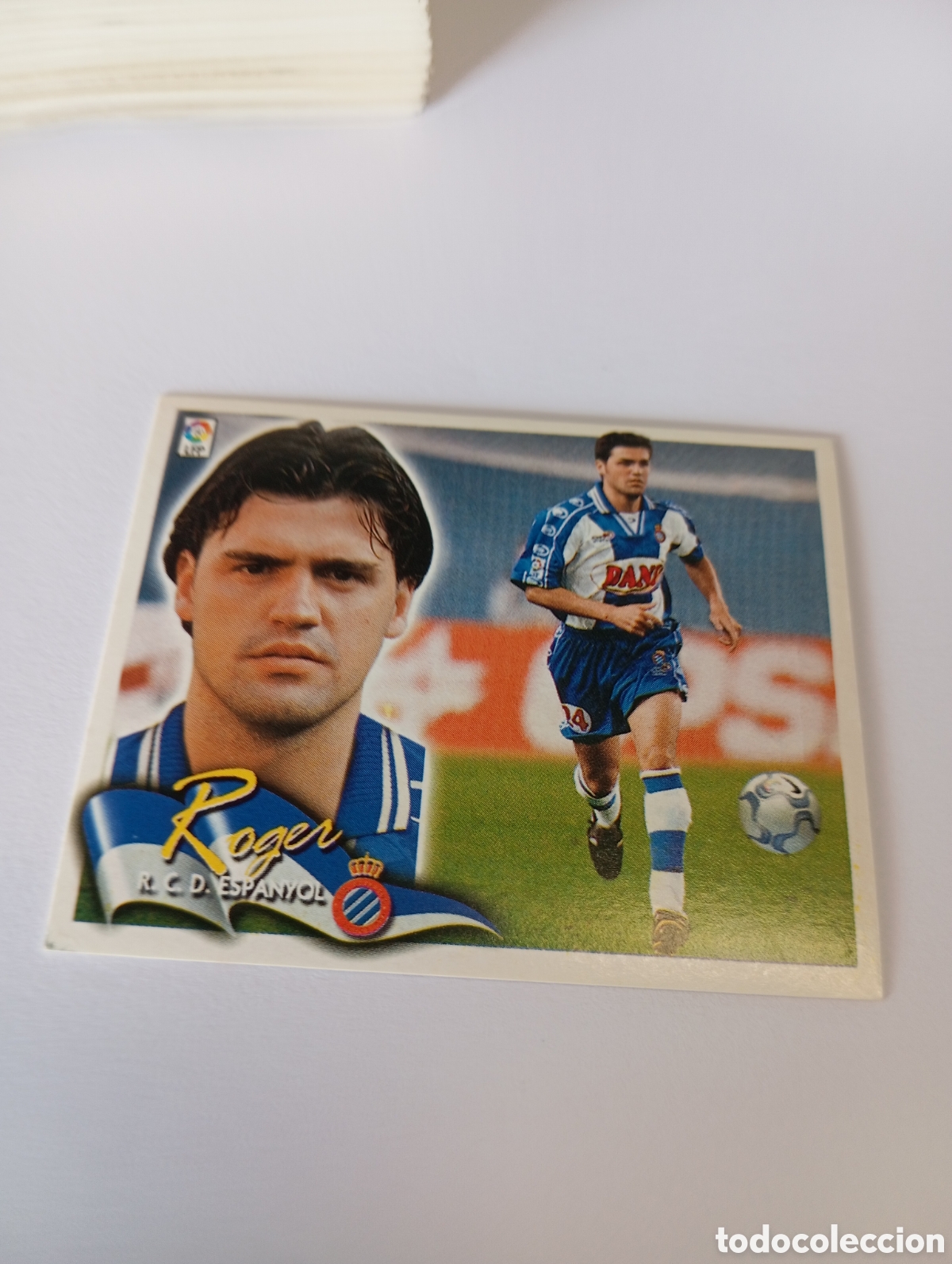 Cromos de F&uacute;tbol: ROGER Espanyol Espa&ntilde;ol LIGA ESTE 2000 2001 PANINI 00 01 NUEVO SIN PEGAR