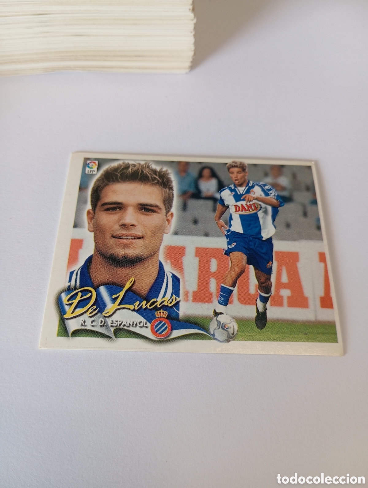 Cromos de F&uacute;tbol: DE LUCAS Espanyol Espa&ntilde;ol LIGA ESTE 2000 2001 PANINI 00 01 NUEVO SIN PEGAR