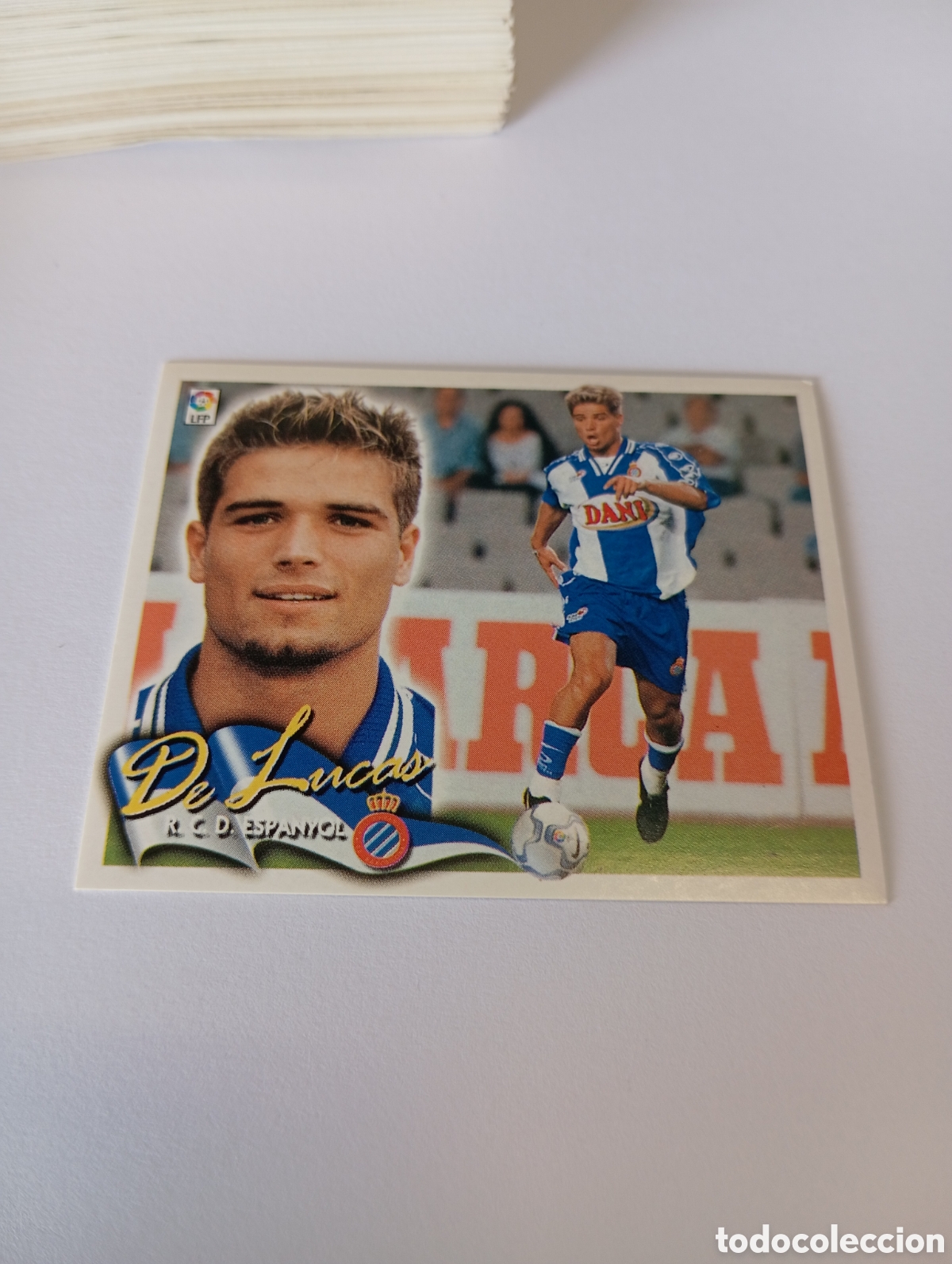 Cromos de F&uacute;tbol: DE LUCAS Espanyol Espa&ntilde;ol LIGA ESTE 2000 2001 PANINI 00 01 NUEVO SIN PEGAR