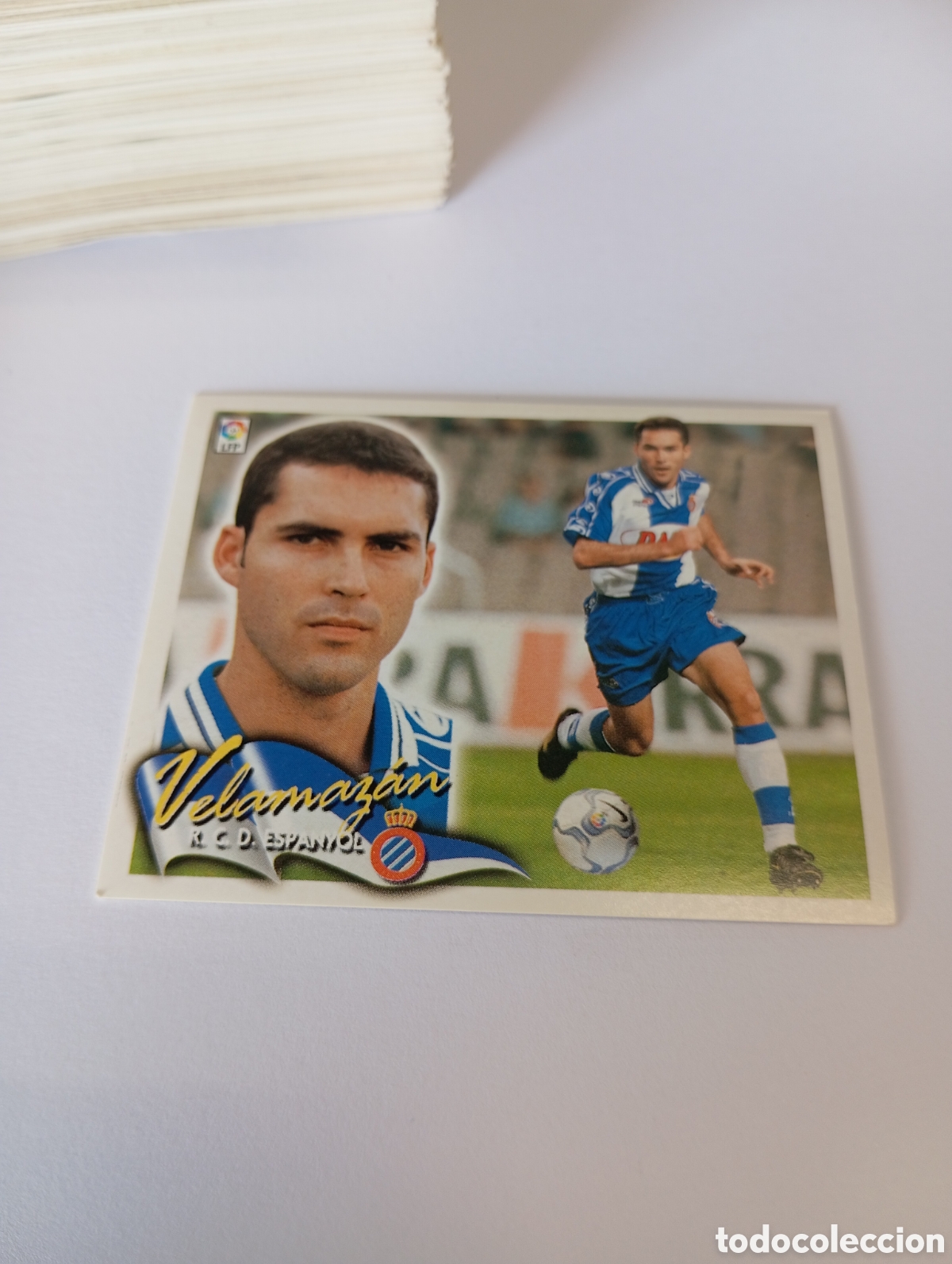 Cartes &agrave; collectionner de Football: VELAMAZAN Espanyol Espa&ntilde;ol LIGA ESTE 2000 2001 PANINI 00 01 NUEVO SIN PEGAR