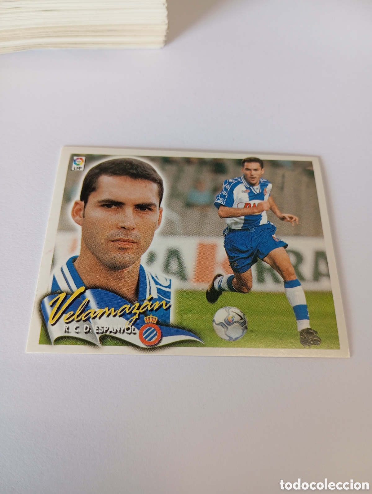 Cartes &agrave; collectionner de Football: VELAMAZAN Espanyol Espa&ntilde;ol LIGA ESTE 2000 2001 PANINI 00 01 NUEVO SIN PEGAR