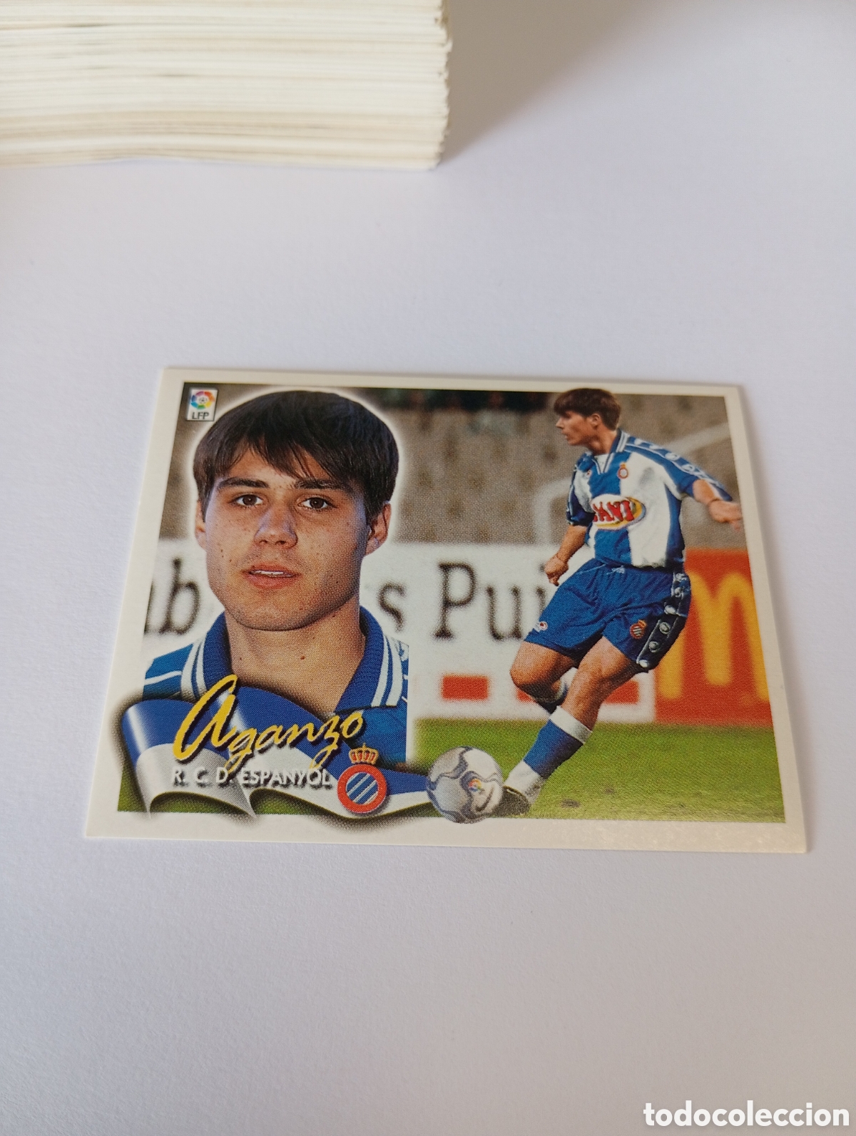 Cromos de F&uacute;tbol: AGANZO Espanyol Espa&ntilde;ol LIGA ESTE 2000 2001 PANINI 00 01 NUEVO SIN PEGAR