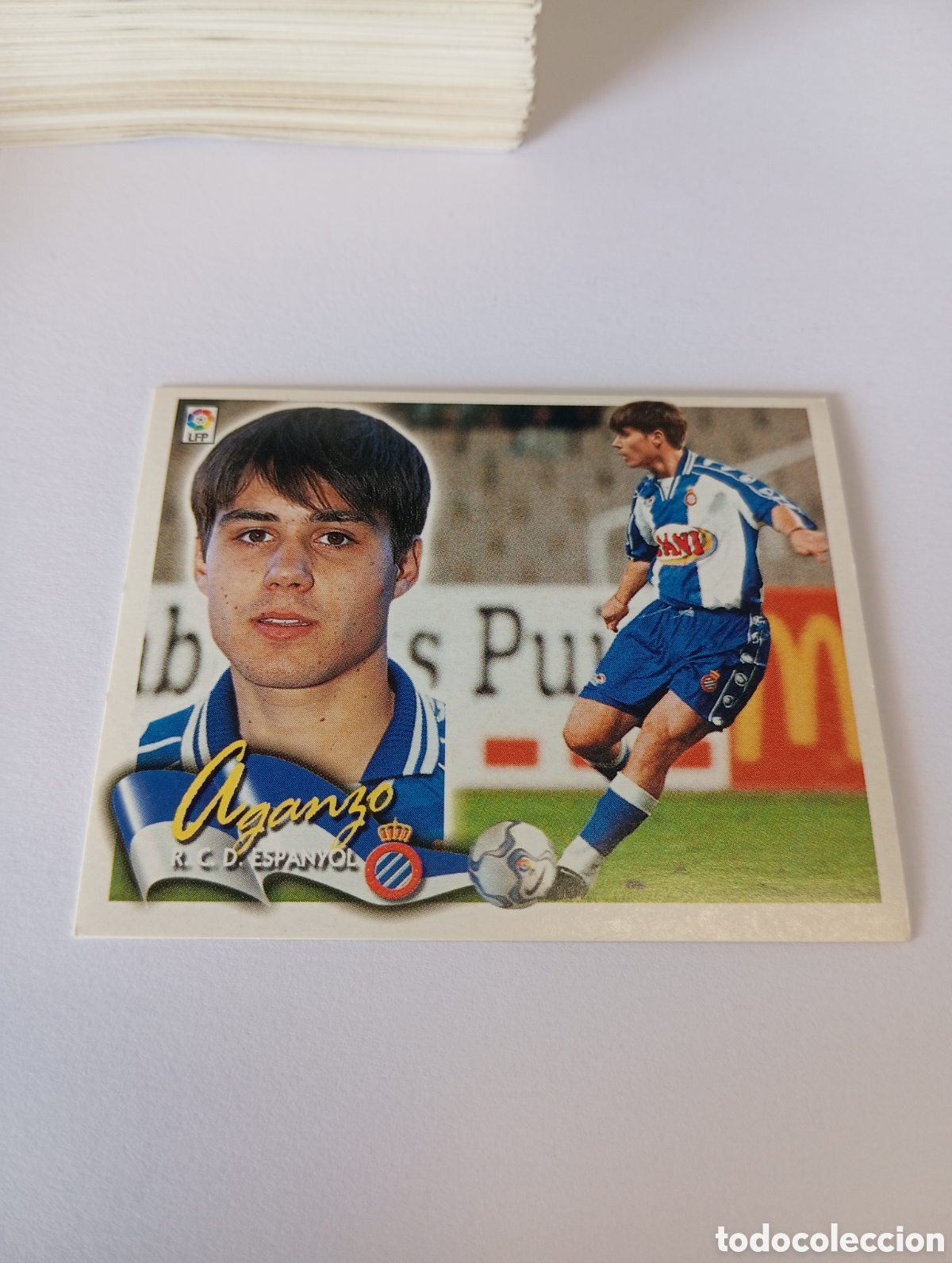 Cromos de F&uacute;tbol: AGANZO Espanyol Espa&ntilde;ol LIGA ESTE 2000 2001 PANINI 00 01 NUEVO SIN PEGAR