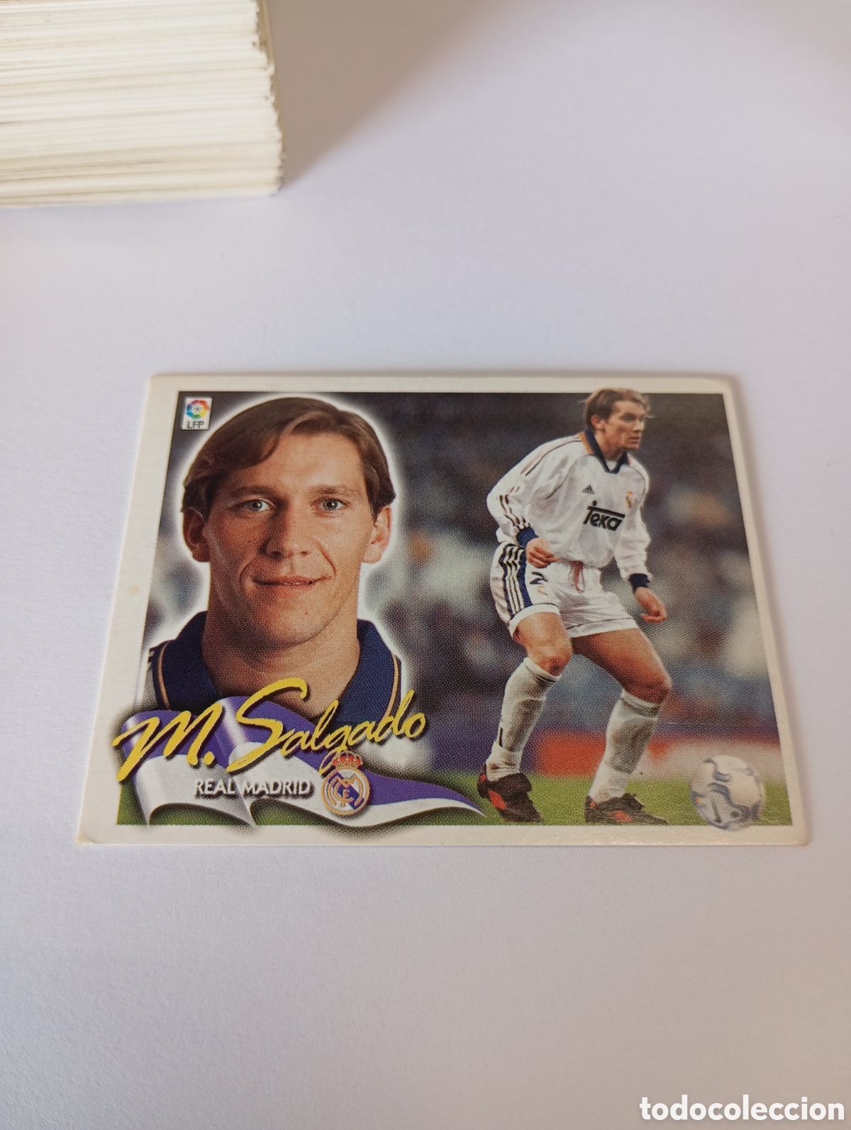 Cromos de F&uacute;tbol: MICHEL SALGADO Real Madrid LIGA ESTE 2000 2001 PANINI 00 01 NUEVO SIN PEGAR