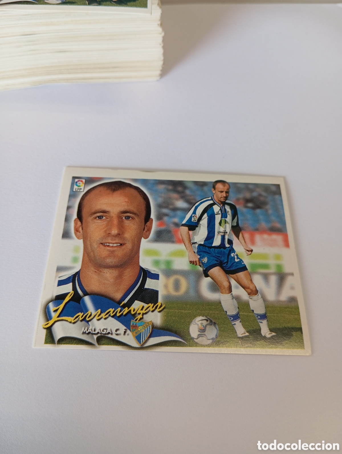 Cromos de F&uacute;tbol: LARRAINZAR M&aacute;laga LIGA ESTE 2000 2001 PANINI 00 01 NUEVO SIN PEGAR