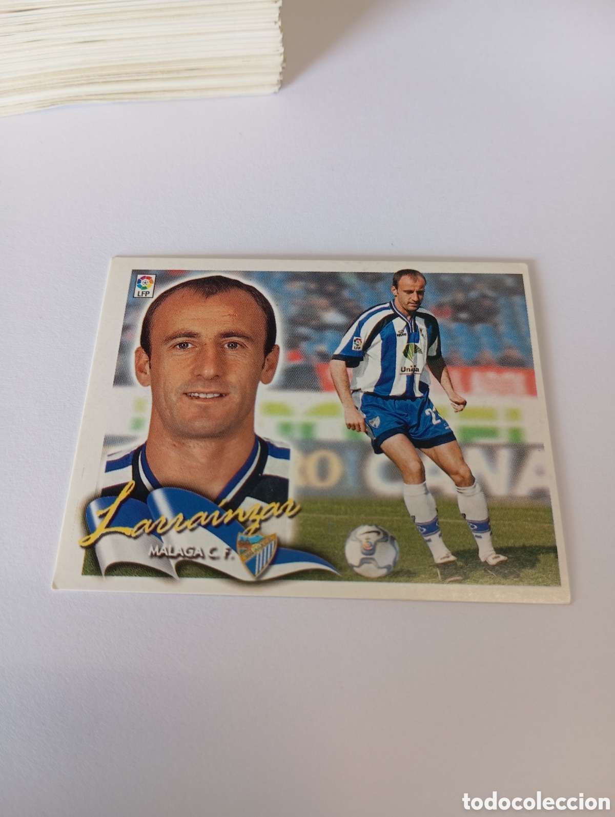 Cromos de F&uacute;tbol: LARRAINZAR M&aacute;laga LIGA ESTE 2000 2001 PANINI 00 01 NUEVO SIN PEGAR