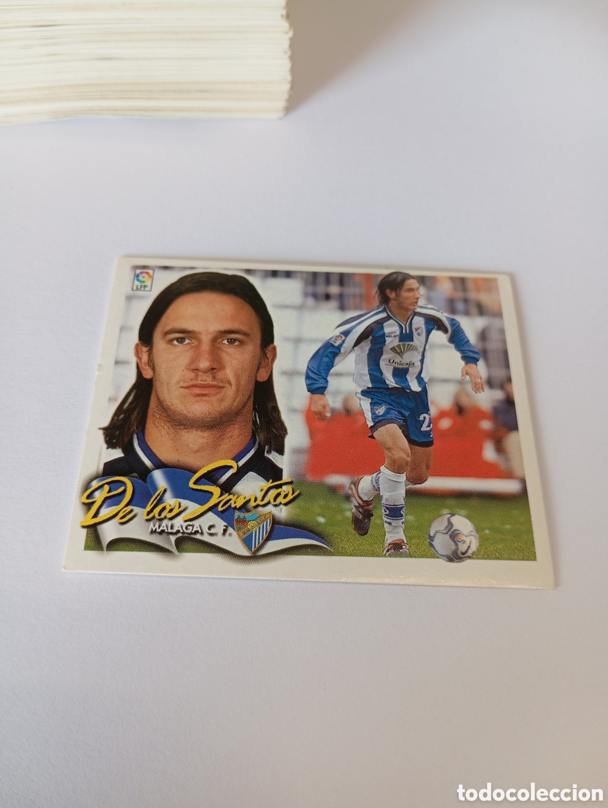 Cromos de F&uacute;tbol: DE LOS SANTOS M&aacute;laga LIGA ESTE 2000 2001 PANINI 00 01 NUEVO SIN PEGAR
