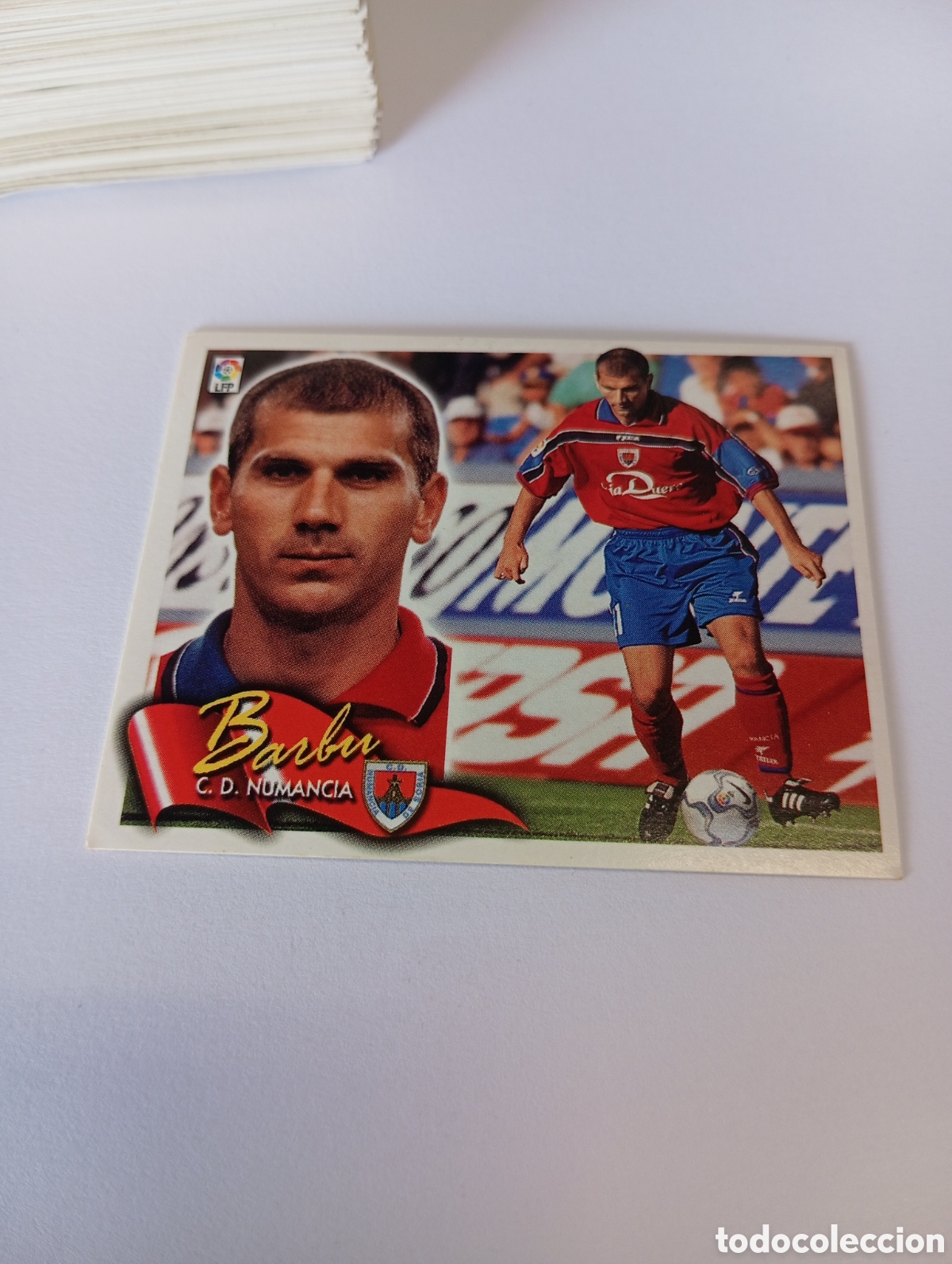 Cromos de F&uacute;tbol: BARBU Numancia LIGA ESTE 2000 2001 PANINI 00 01 NUEVO SIN PEGAR