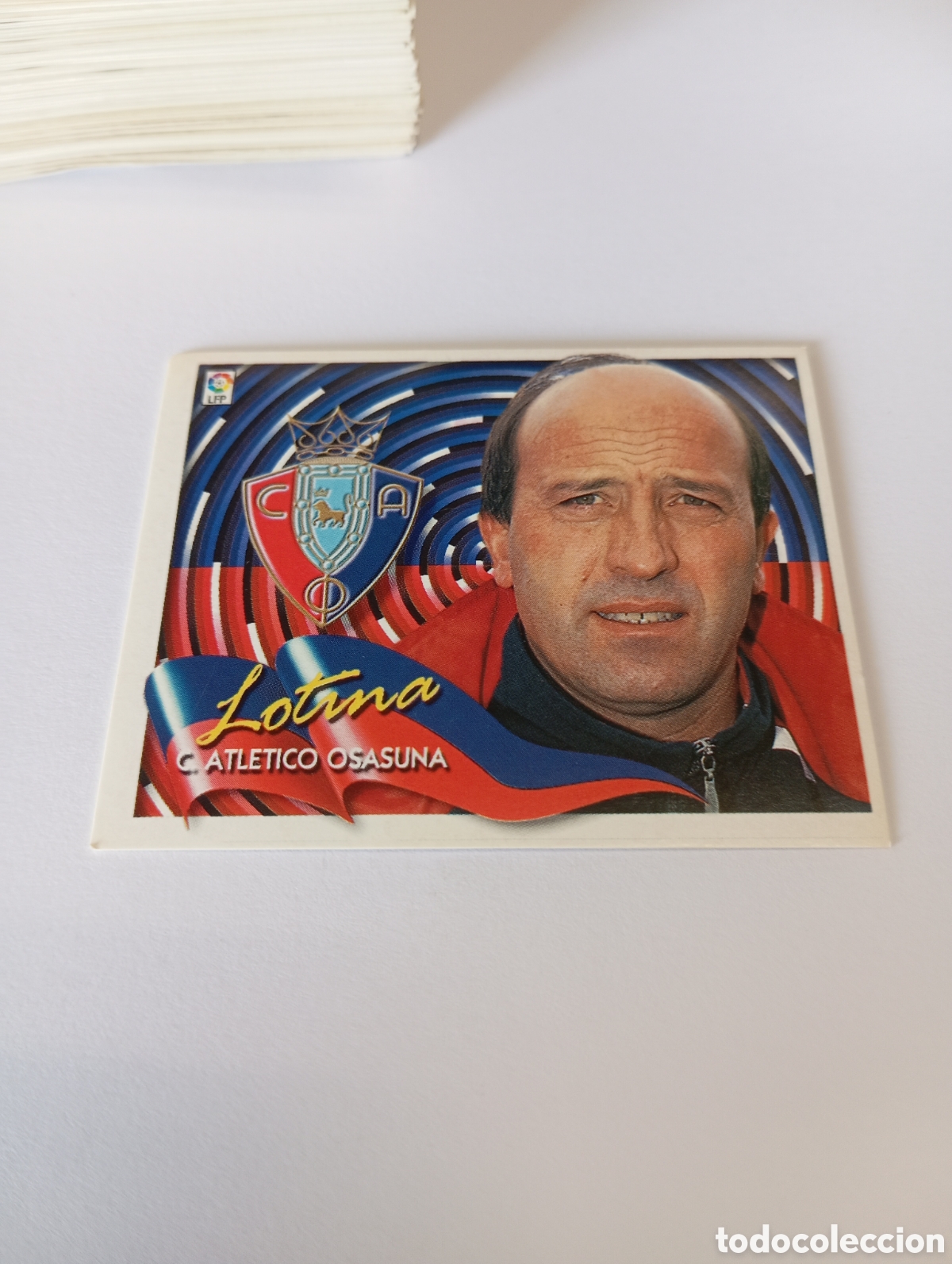 Cromos de F&uacute;tbol: ENTRENADOR LOTINA Osasuna LIGA ESTE 2000 2001 PANINI 00 01 NUEVO SIN PEGAR