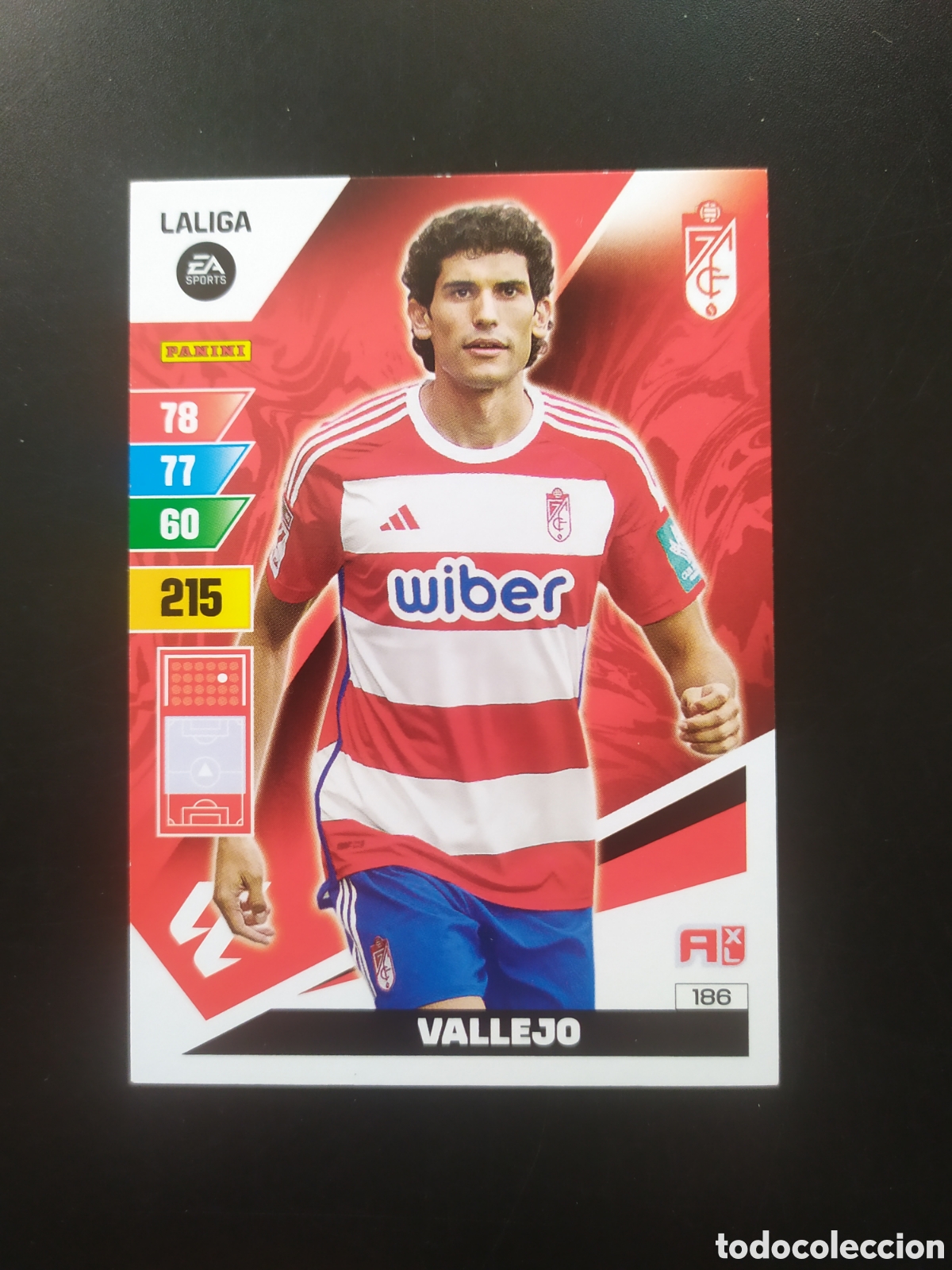 Cromos de F&uacute;tbol: Adrenalyn 2023 2024 23 24 panini Vallejo n&deg; 186 Granada