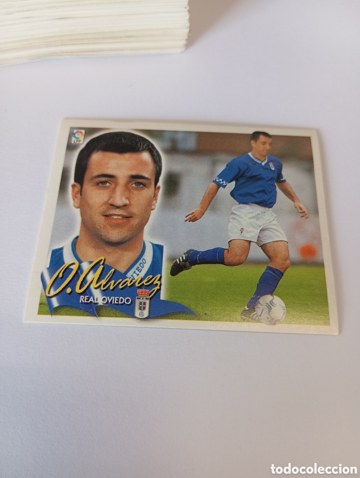 Cromos de Futebol: &Oacute;SCAR &Aacute;LVAREZ Oviedo LIGA ESTE 2000 2001 PANINI 00 01 NUEVO SIN PEGAR