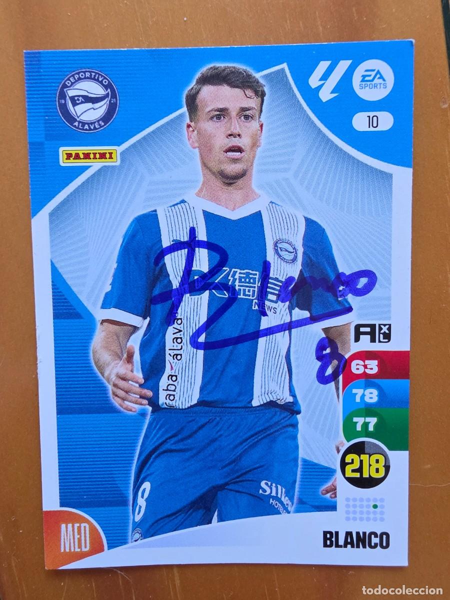 Cromos de Futebol: Cromo firmado de Antonio Blanco con aut&oacute;grafo, Deportivo Alav&eacute;s