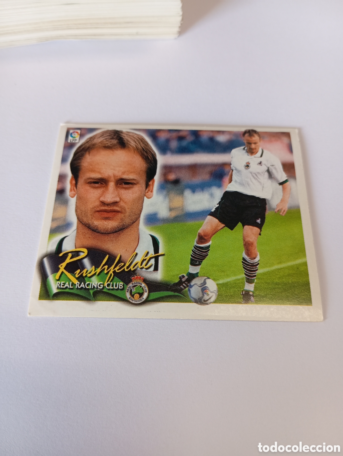 Fu&szlig;ball-Sticker: RUSHFELDT Racing LIGA ESTE 2000 2001 PANINI 00 01 NUEVO SIN PEGAR