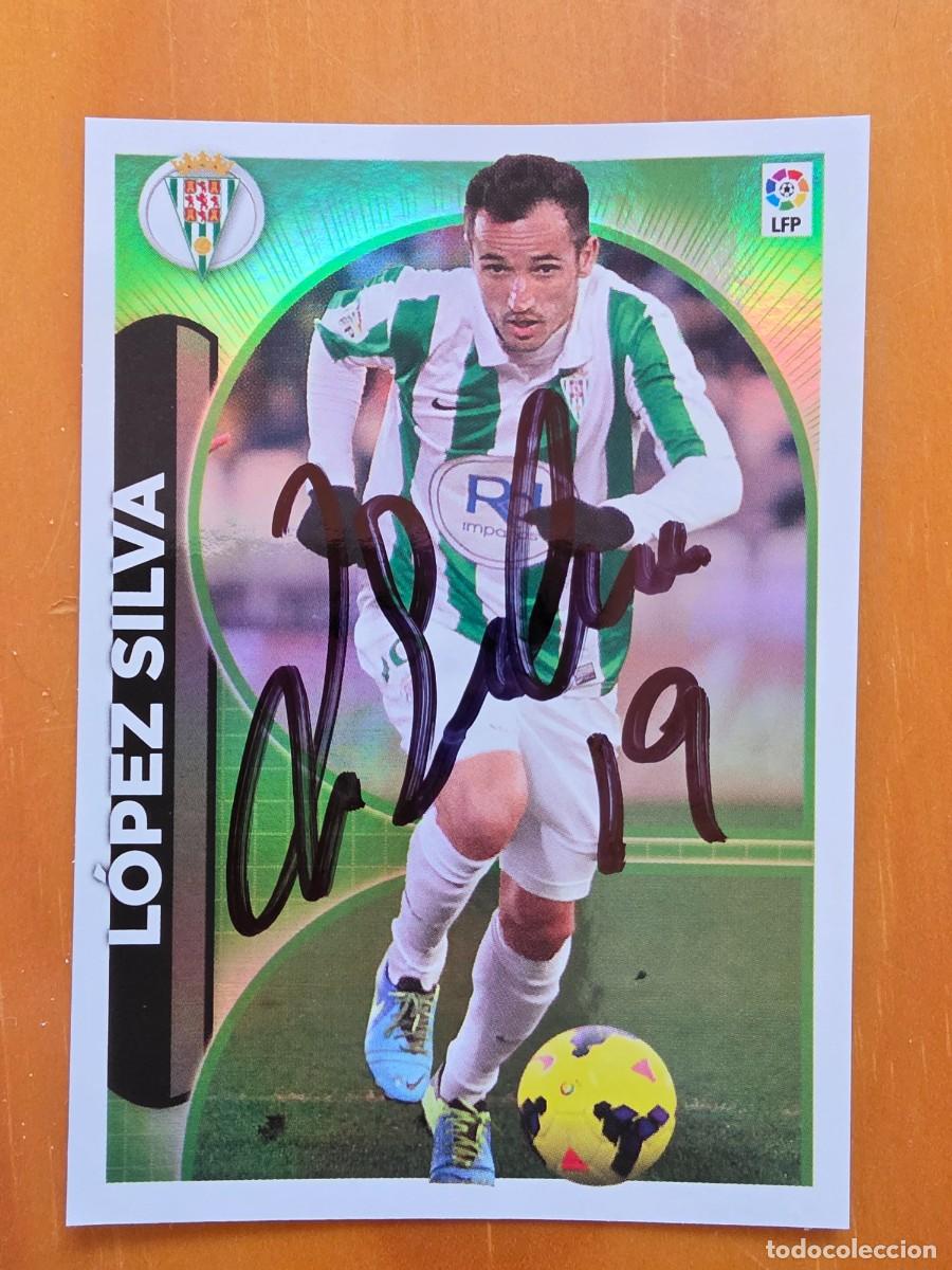 Cartes &agrave; collectionner de Football: Cromo firmado de L&oacute;pez Silva con aut&oacute;grafo, C&oacute;rdoba CF