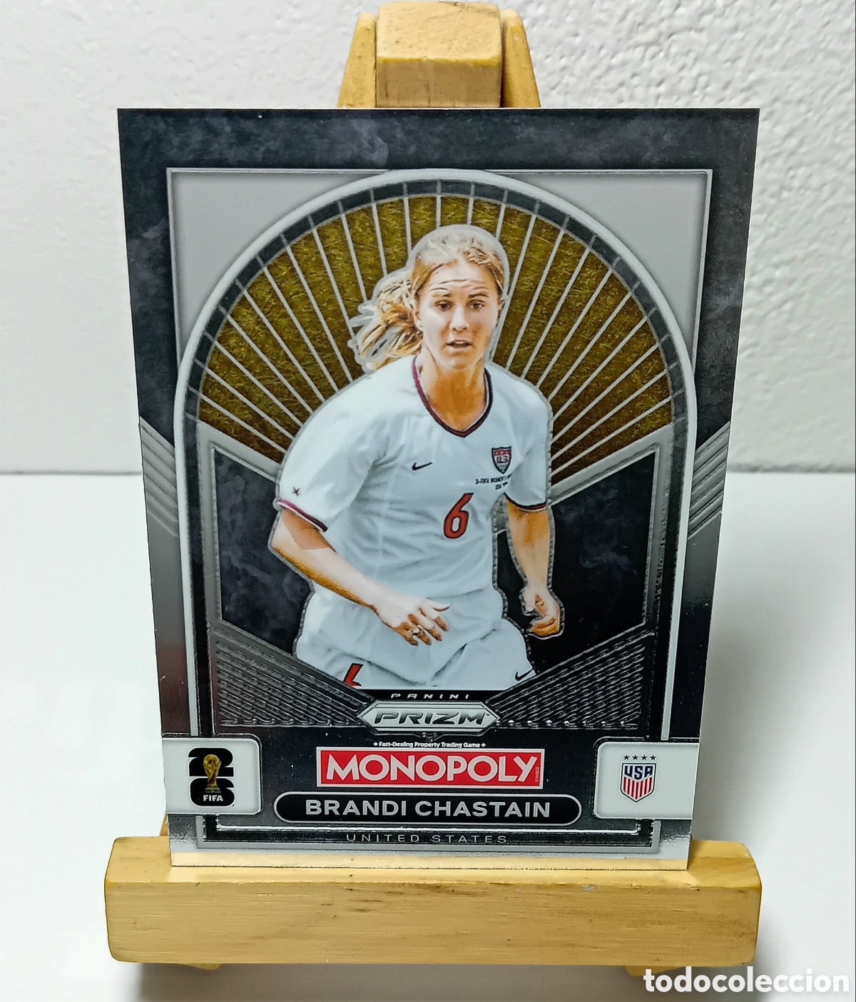 Cartes &agrave; collectionner de Football: BRANDI CHASTAIN 2026 USA MONOPOLY PRIZM PANINI.