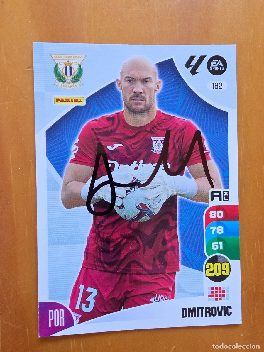 Cartes &agrave; collectionner de Football: Cromo firmado de Dmitrovic con aut&oacute;grafo, CD Legan&eacute;s