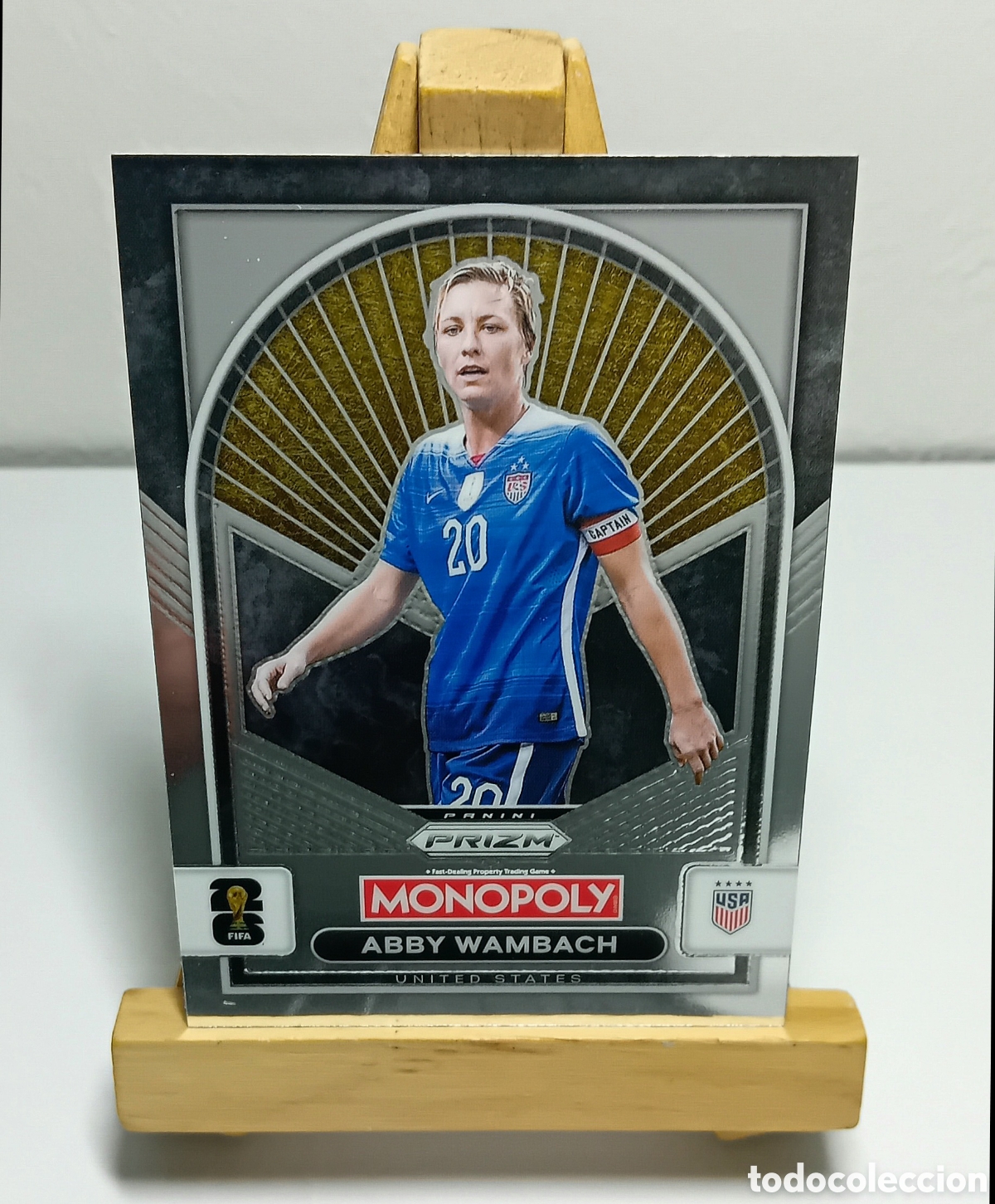 Cromos de F&uacute;tbol: ABBY WAMBACH 2026 USA MONOPOLY PRIZM PANINI.