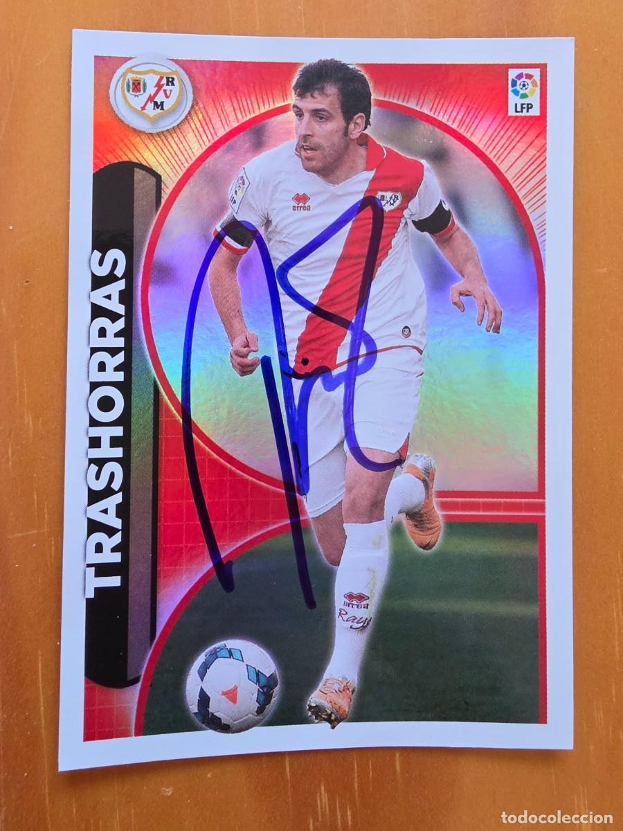 Cromos de F&uacute;tbol: Cromo firmado de Tashorras con aut&oacute;grafo, Rayo Vallecano