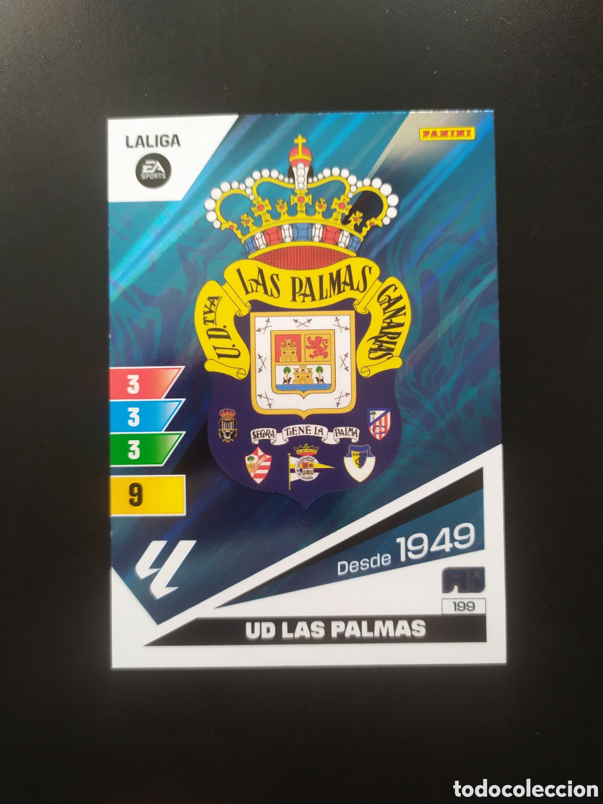 Cromos de F&uacute;tbol: Adrenalyn 2023 2024 23 24 panini escudo n&deg; 199 Las Palmas