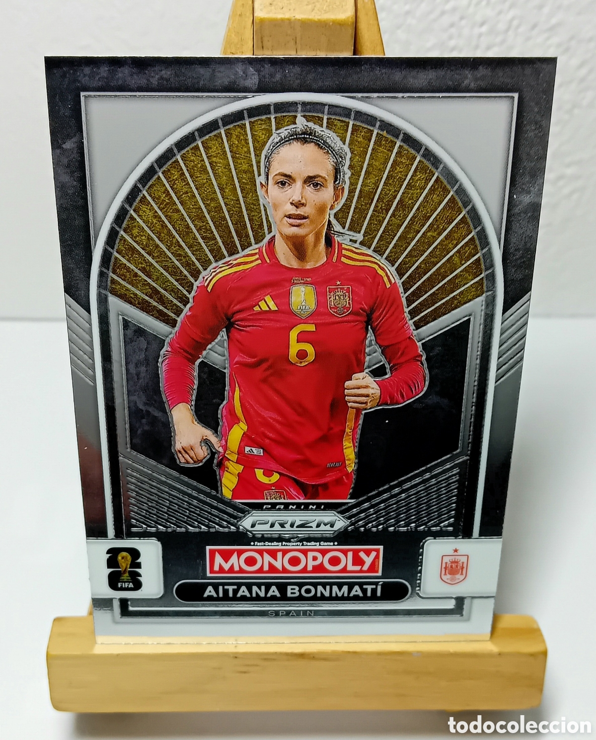 Cromos de F&uacute;tbol: AITANA BONMATI 2026 ESPA&Ntilde;A MONOPOLY PRIZM PANINI.
