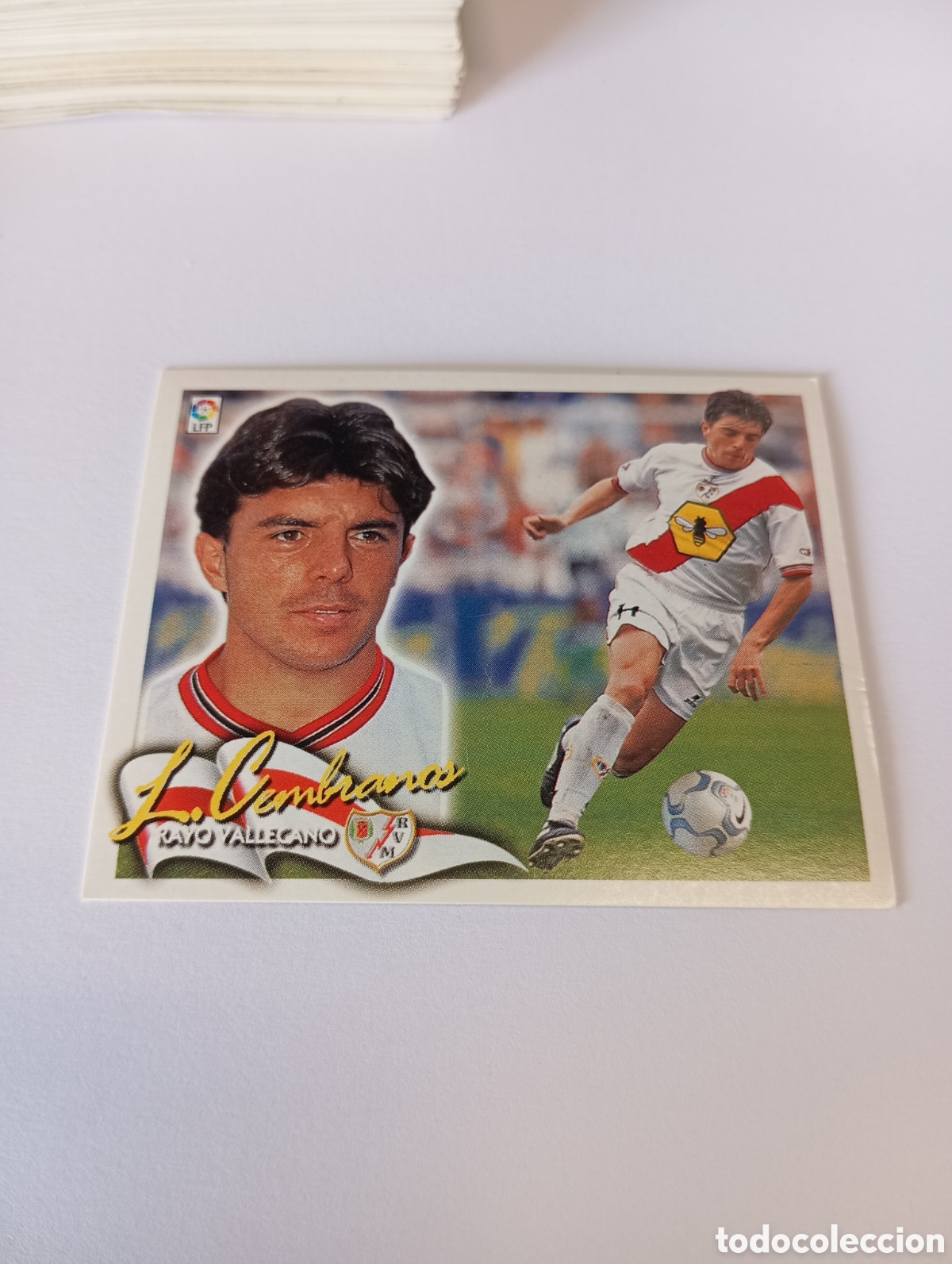Cromos de F&uacute;tbol: LUIS CEMBRANOS Rayo Vallecano LIGA ESTE 2000 2001 PANINI 00 01 NUEVO SIN PEGAR