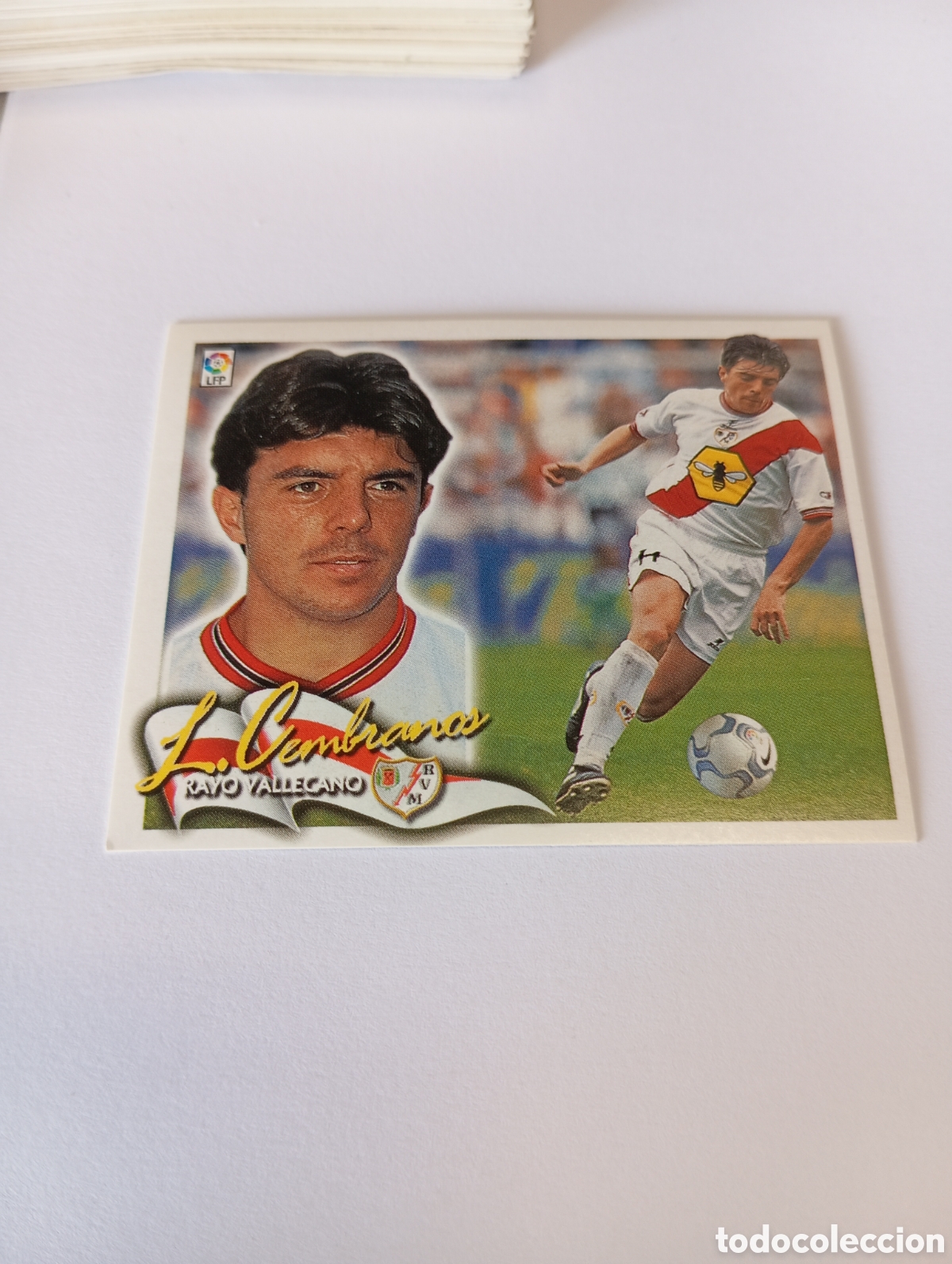 Cromos de F&uacute;tbol: LUIS CEMBRANOS Rayo Vallecano LIGA ESTE 2000 2001 PANINI 00 01 NUEVO SIN PEGAR