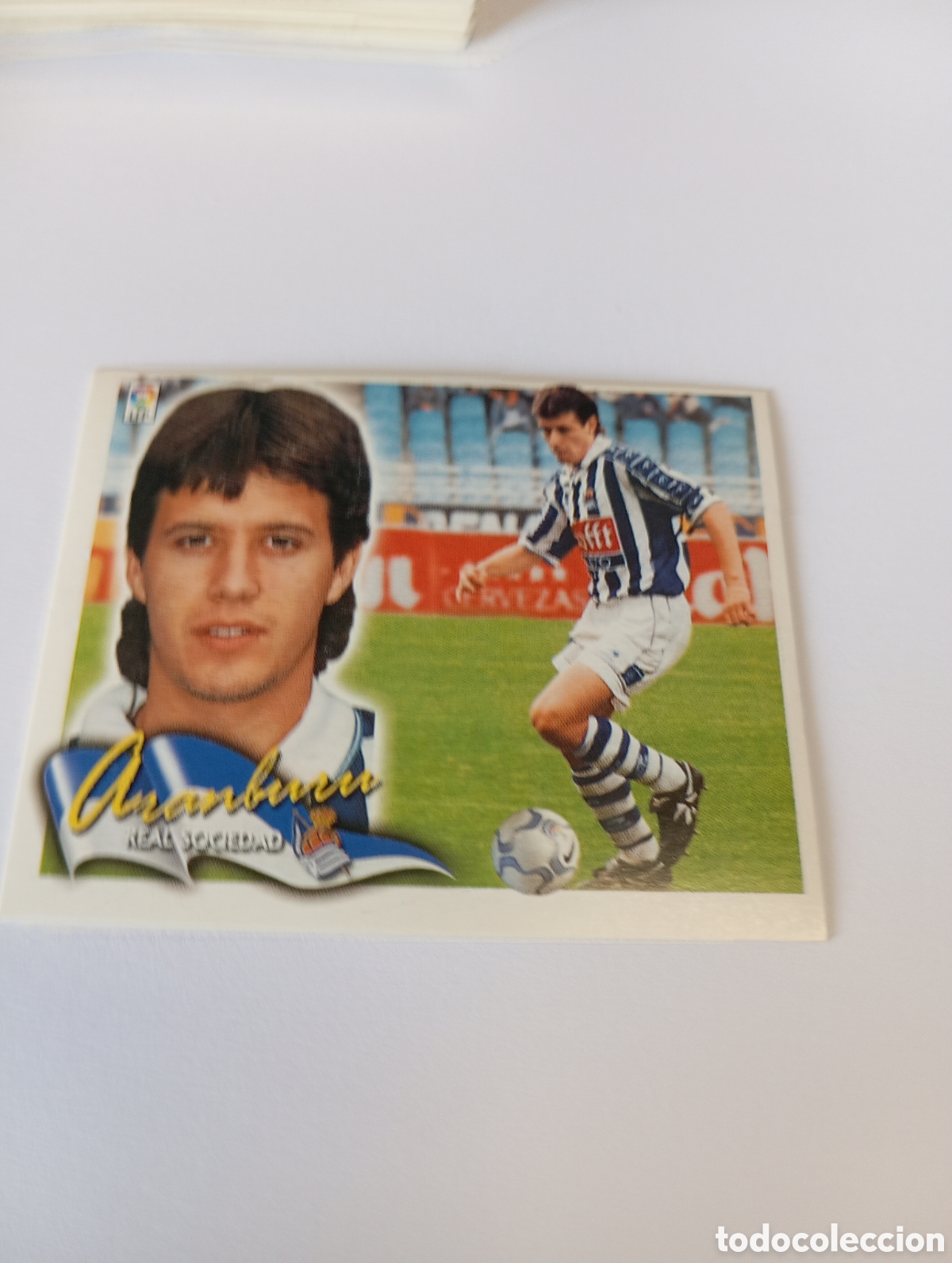 Cromos de F&uacute;tbol: ARANBURU Real Sociedad LIGA ESTE 2000 2001 PANINI 00 01 NUEVO SIN PEGAR