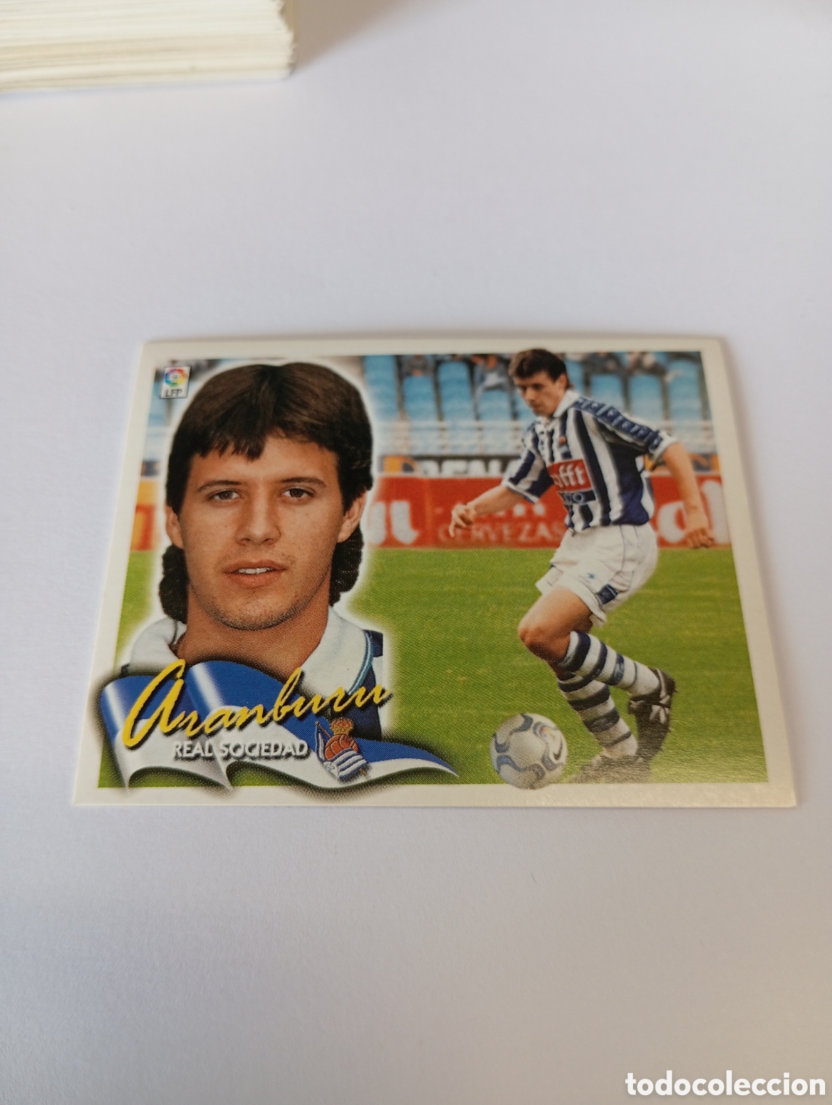 Cromos de F&uacute;tbol: ARANBURU Real Sociedad LIGA ESTE 2000 2001 PANINI 00 01 NUEVO SIN PEGAR