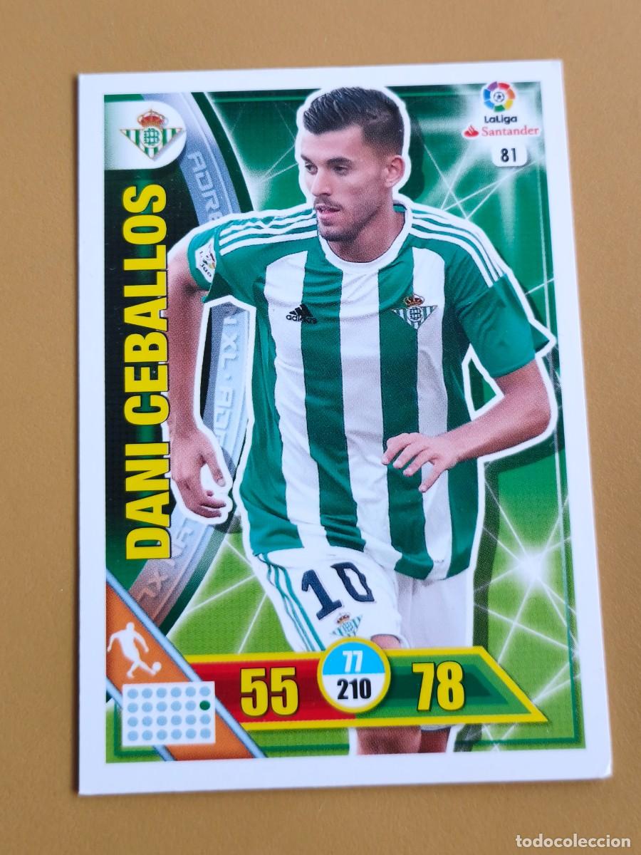 Cromos de F&uacute;tbol: dani ceballos, adrenalyn 2016 17