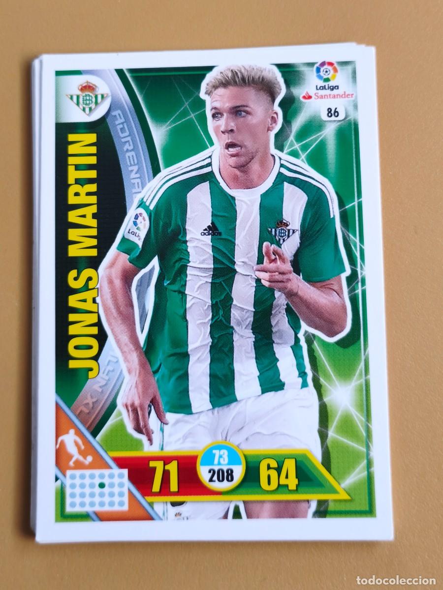 Cromos de F&uacute;tbol: jonas martin, adrenalyn 2016 17