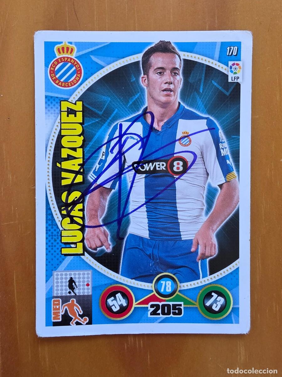 Figurine di Calcio: Cromo firmado de Lucas V&aacute;zquez con aut&oacute;grafo, RCD Espanyol