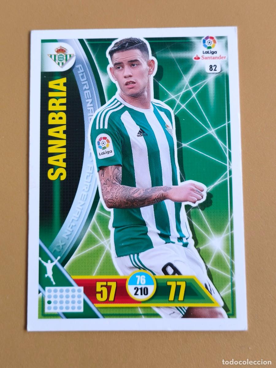 Cromos de F&uacute;tbol: sanabria, adrenalyn 2016 17