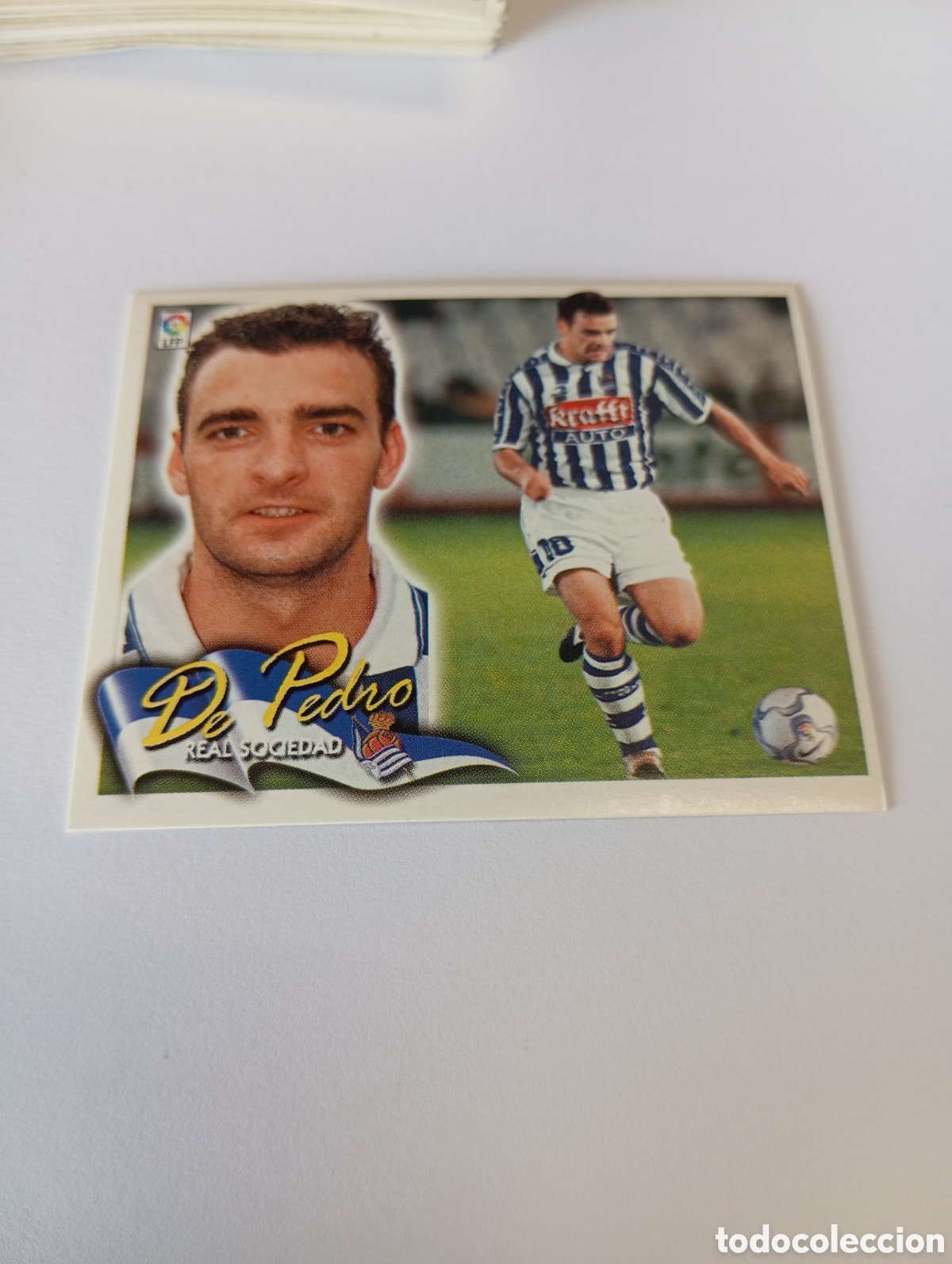 Cromos de F&uacute;tbol: DE PEDRO Real Sociedad LIGA ESTE 2000 2001 PANINI 00 01 NUEVO SIN PEGAR