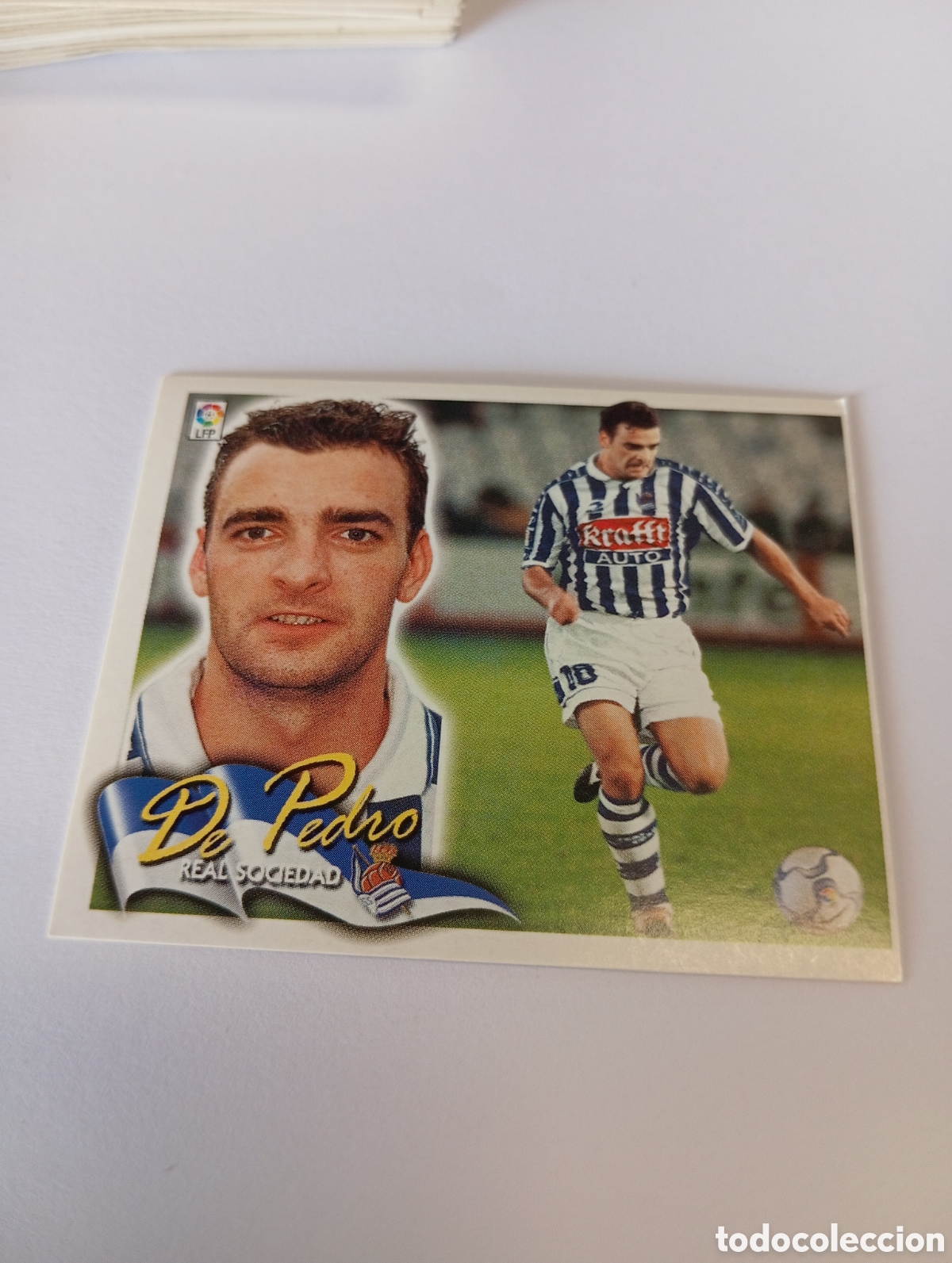 Cromos de F&uacute;tbol: DE PEDRO Real Sociedad LIGA ESTE 2000 2001 PANINI 00 01 NUEVO SIN PEGAR